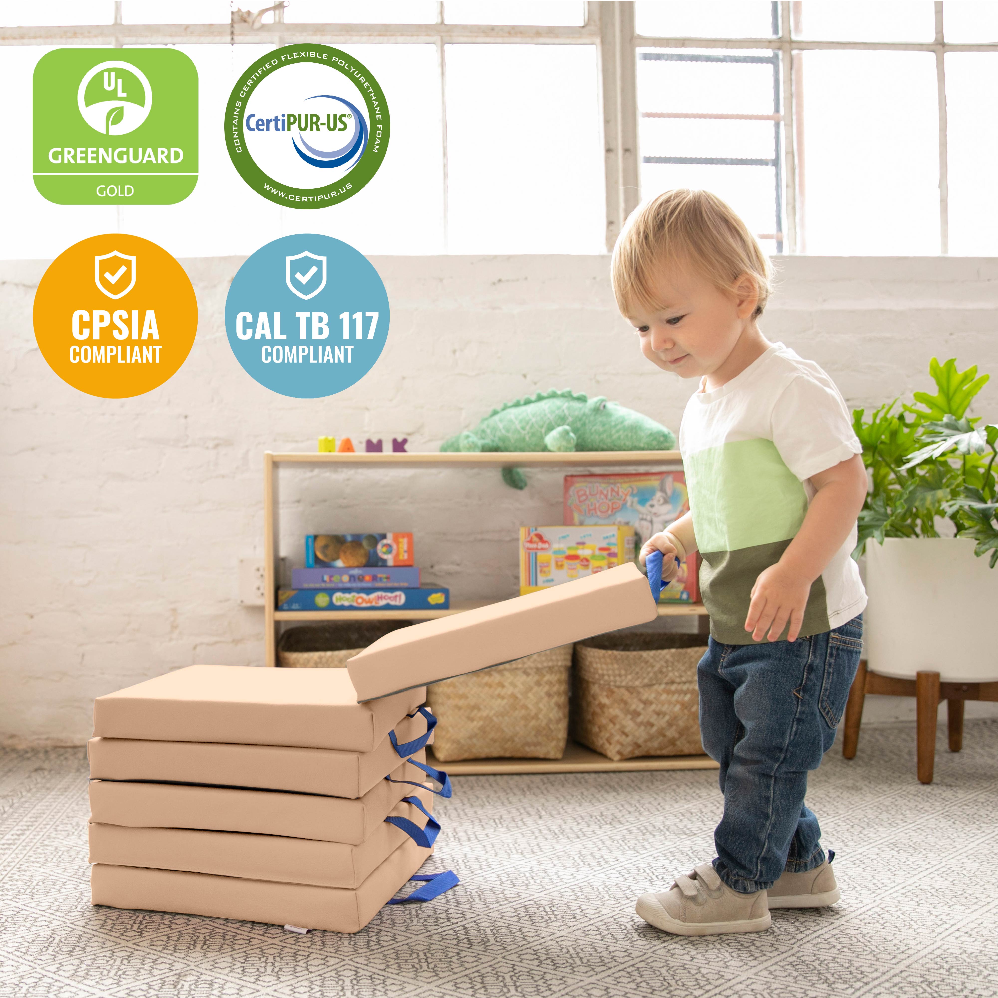 Floor Cushions, Square, 6-Piece