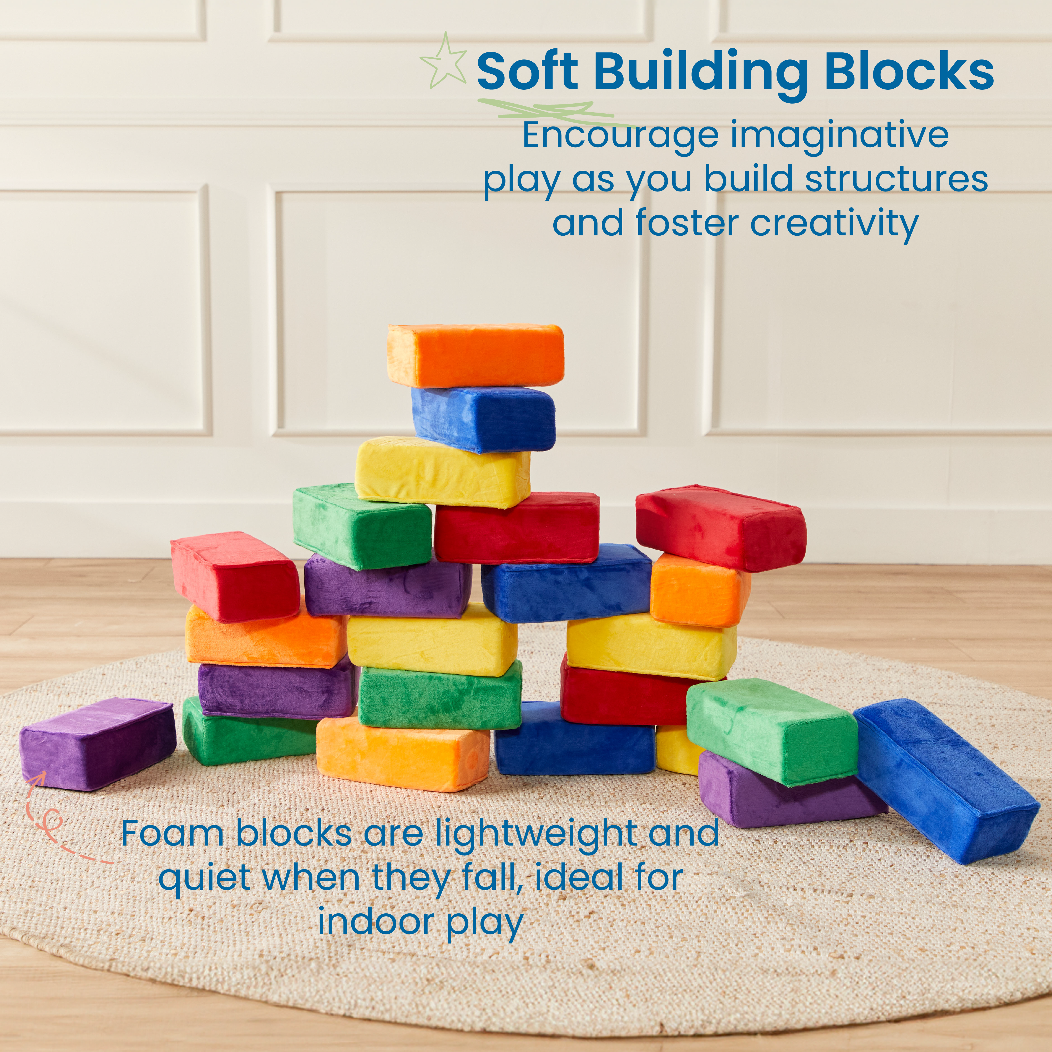 SoftZone Stack-A-Brick, 24-Piece