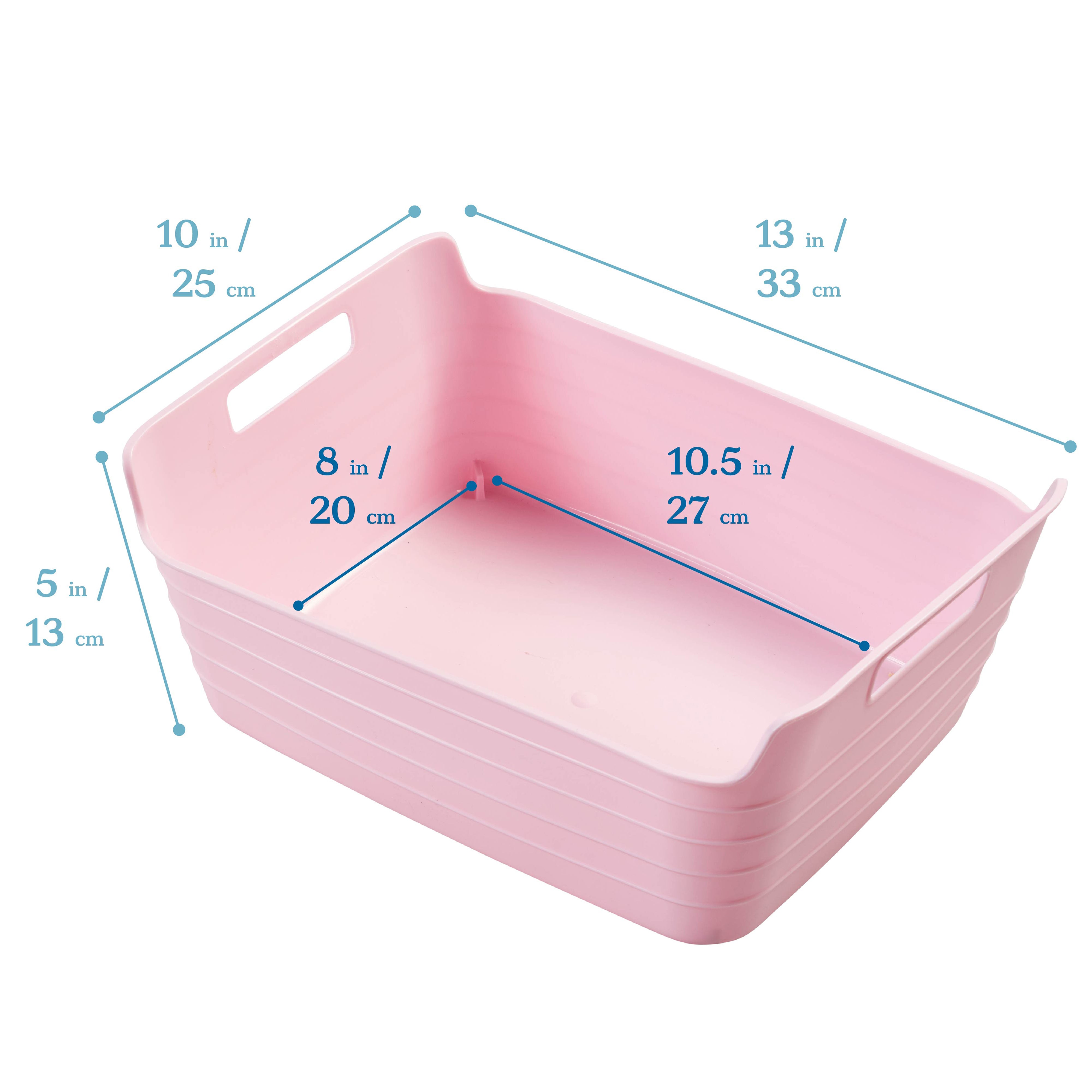 Bendi-Bins with Handles, 13in x 10in, 6-Piece