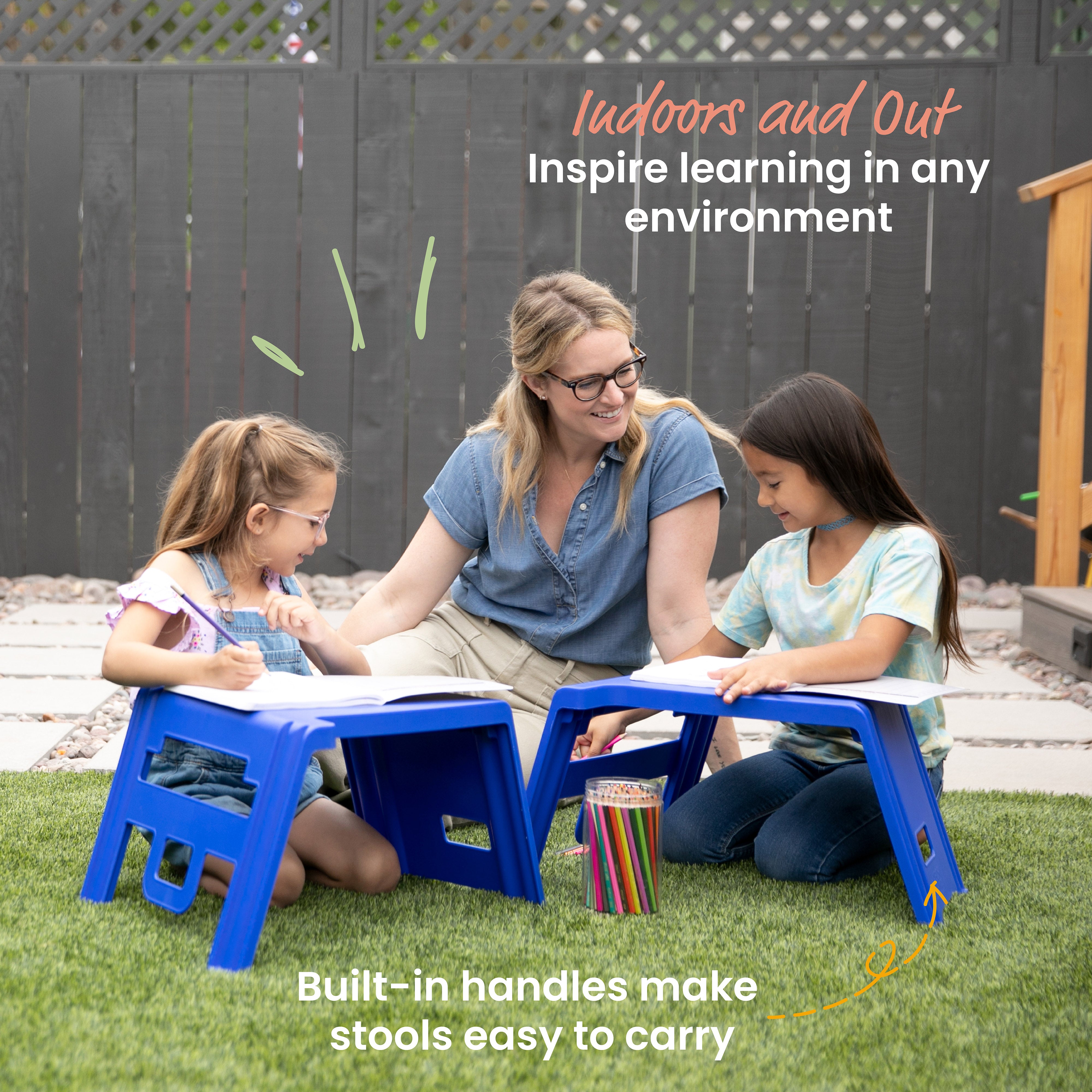 Linking Stool Set, 4-Piece