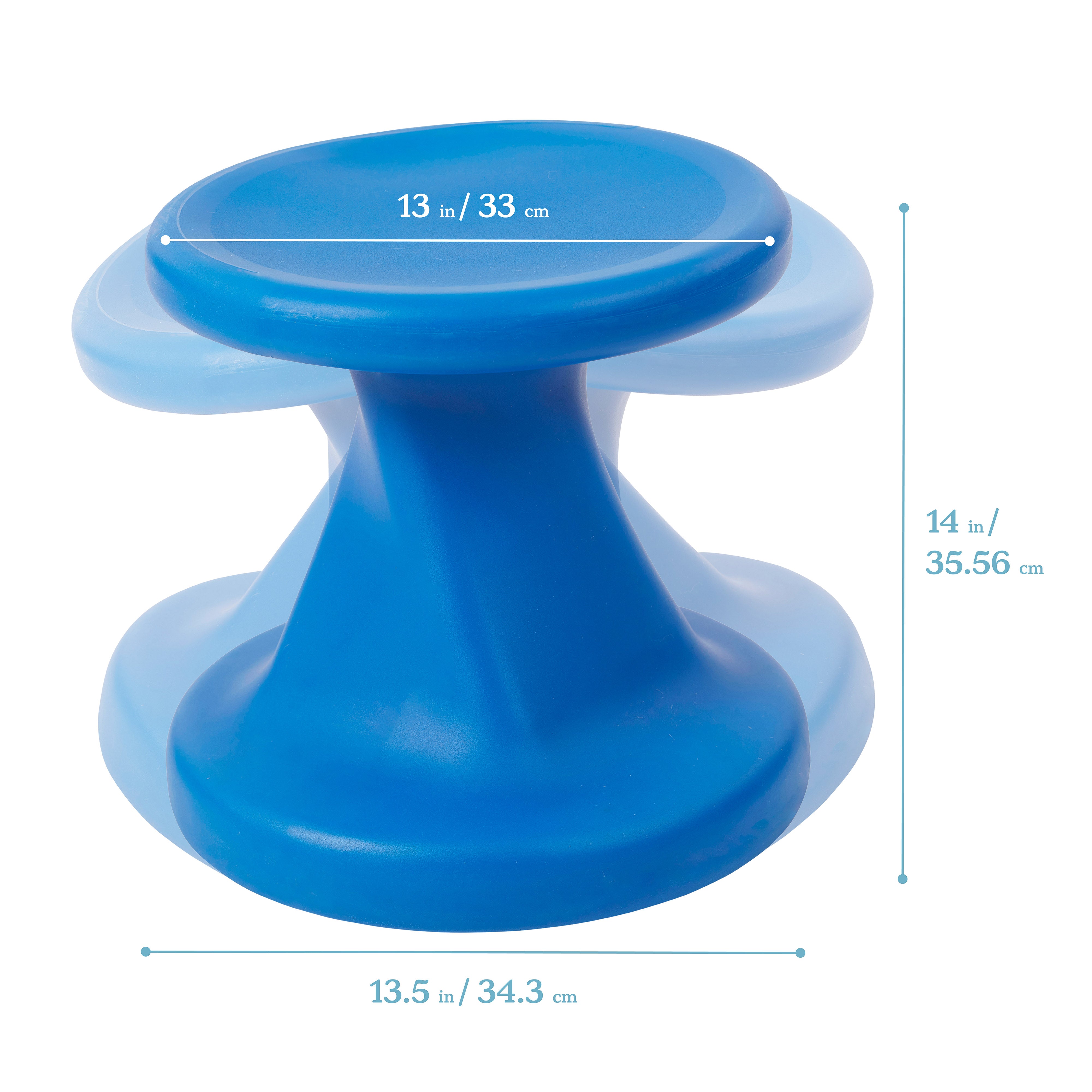 Twist Wobble Stool, 14in Seat Height