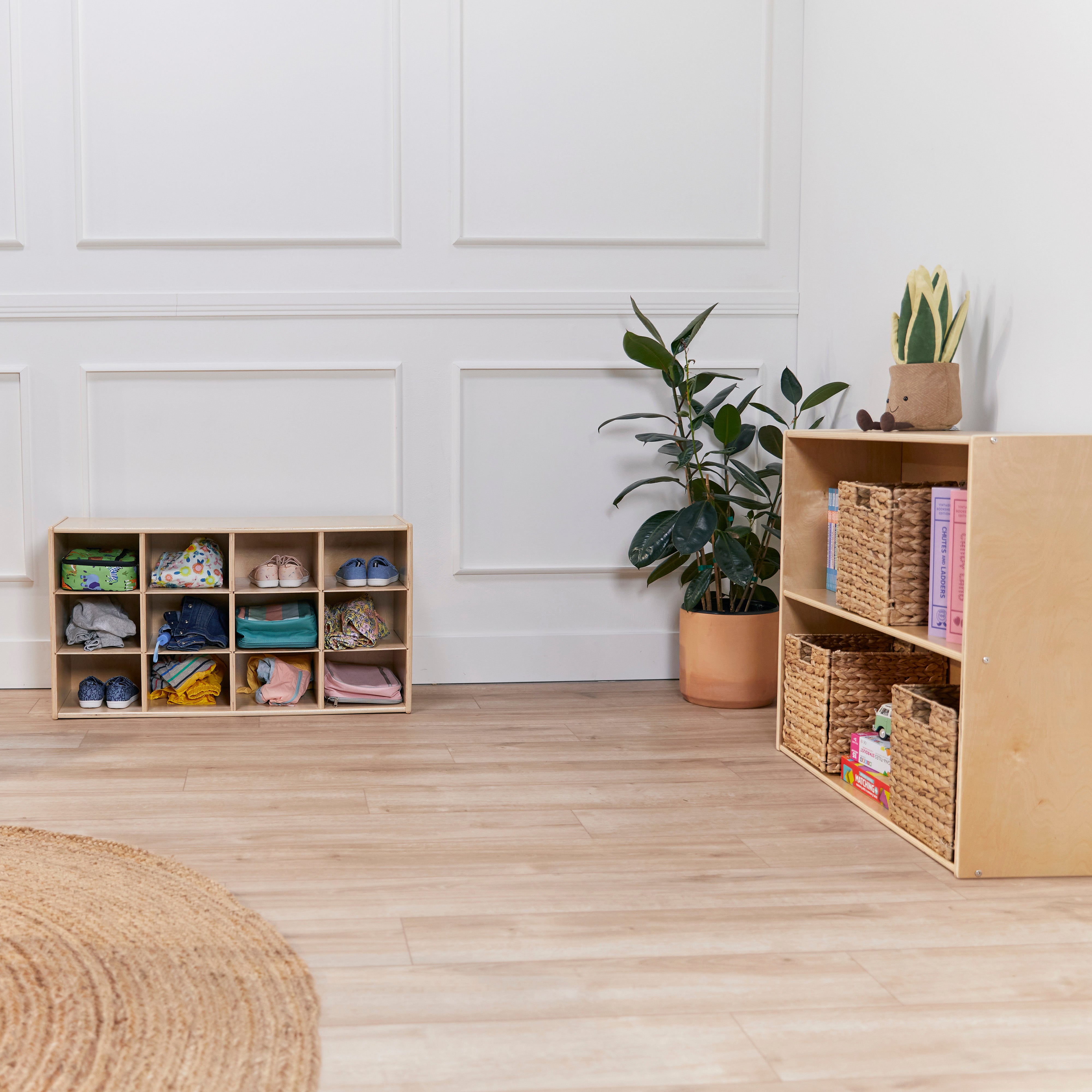 Streamline 12 Cubby Tray Storage Cabinet, 3x4