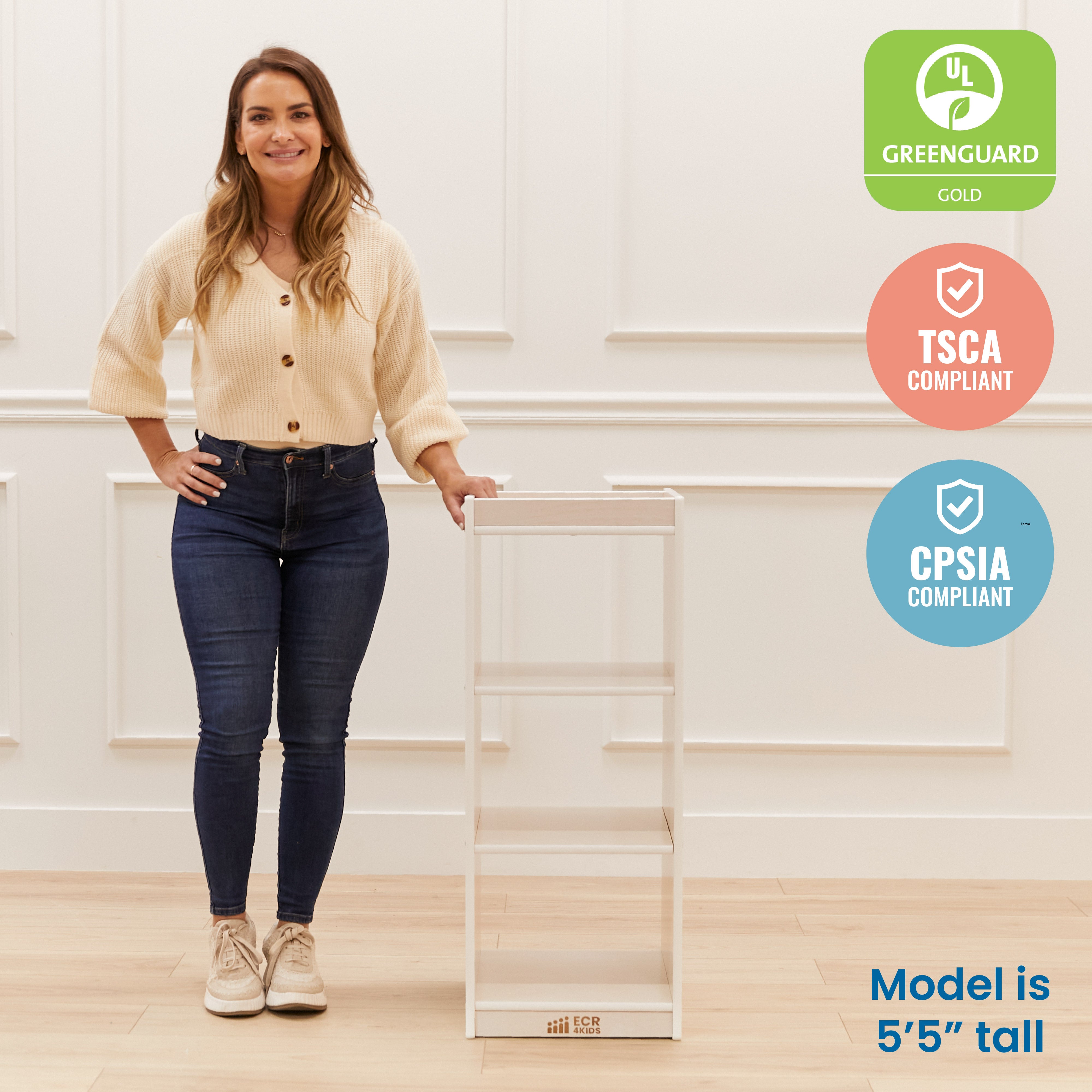 3-Cube Vertical Storage Cabinet