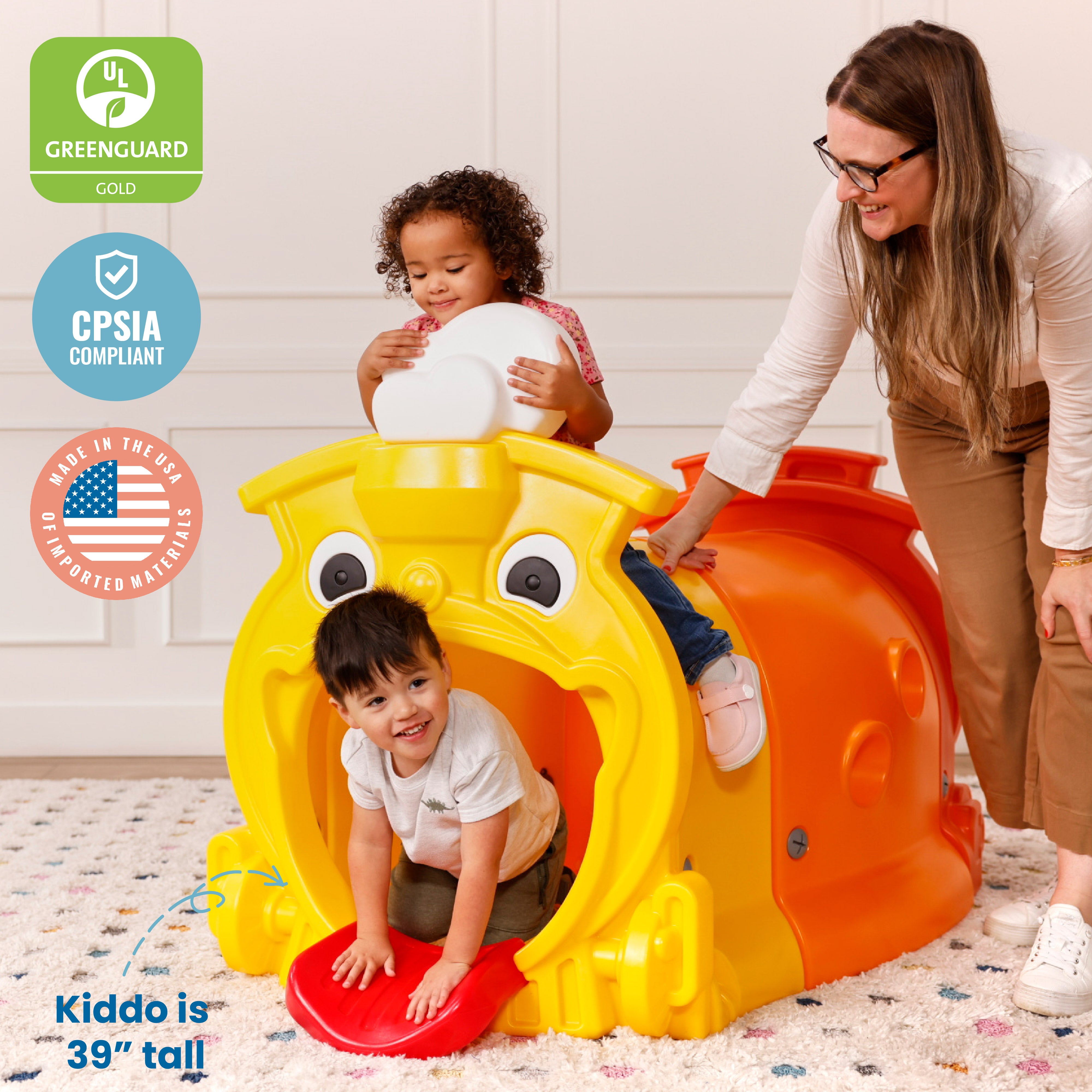 Toby Climb-N-Crawl Train, Head and Caboose