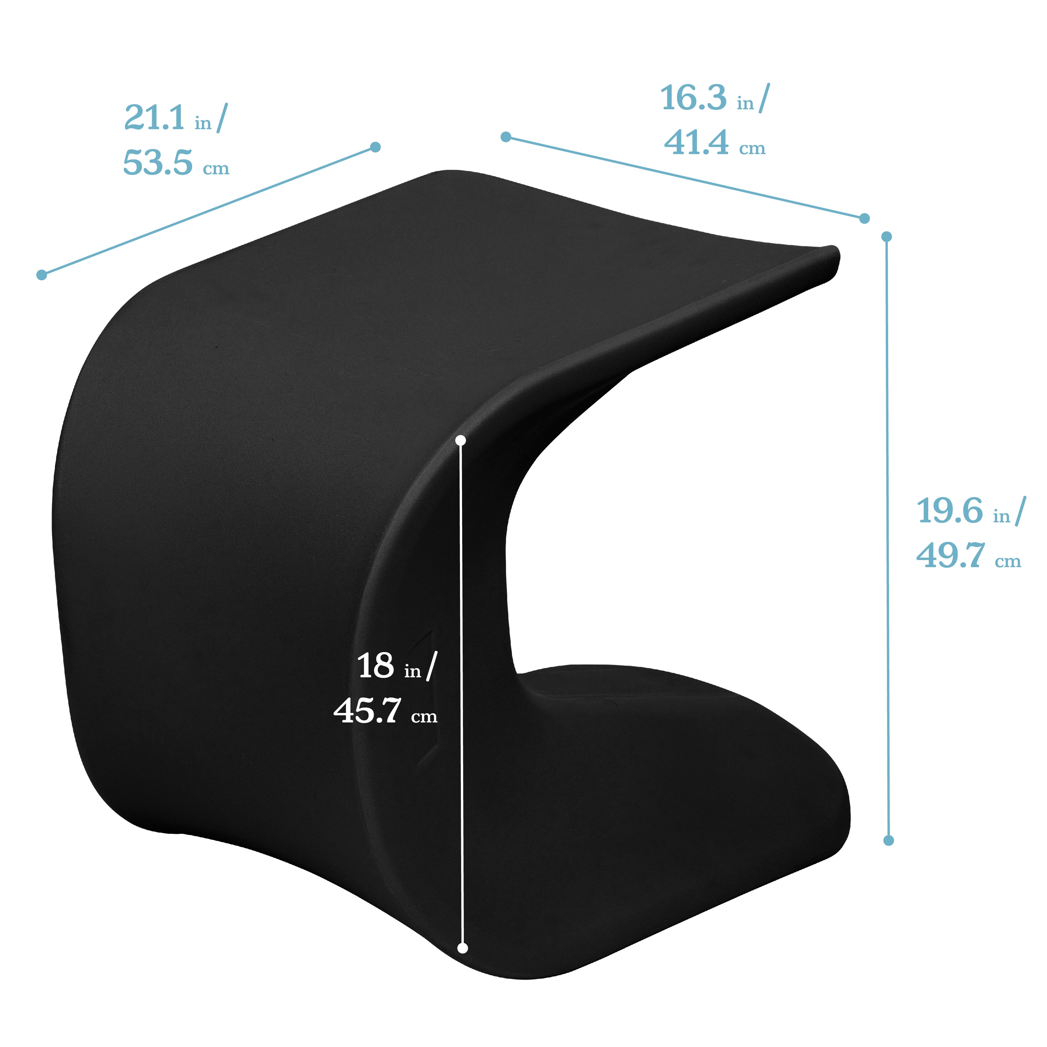 Wave Seat, 18in - 19.6in Seat Height