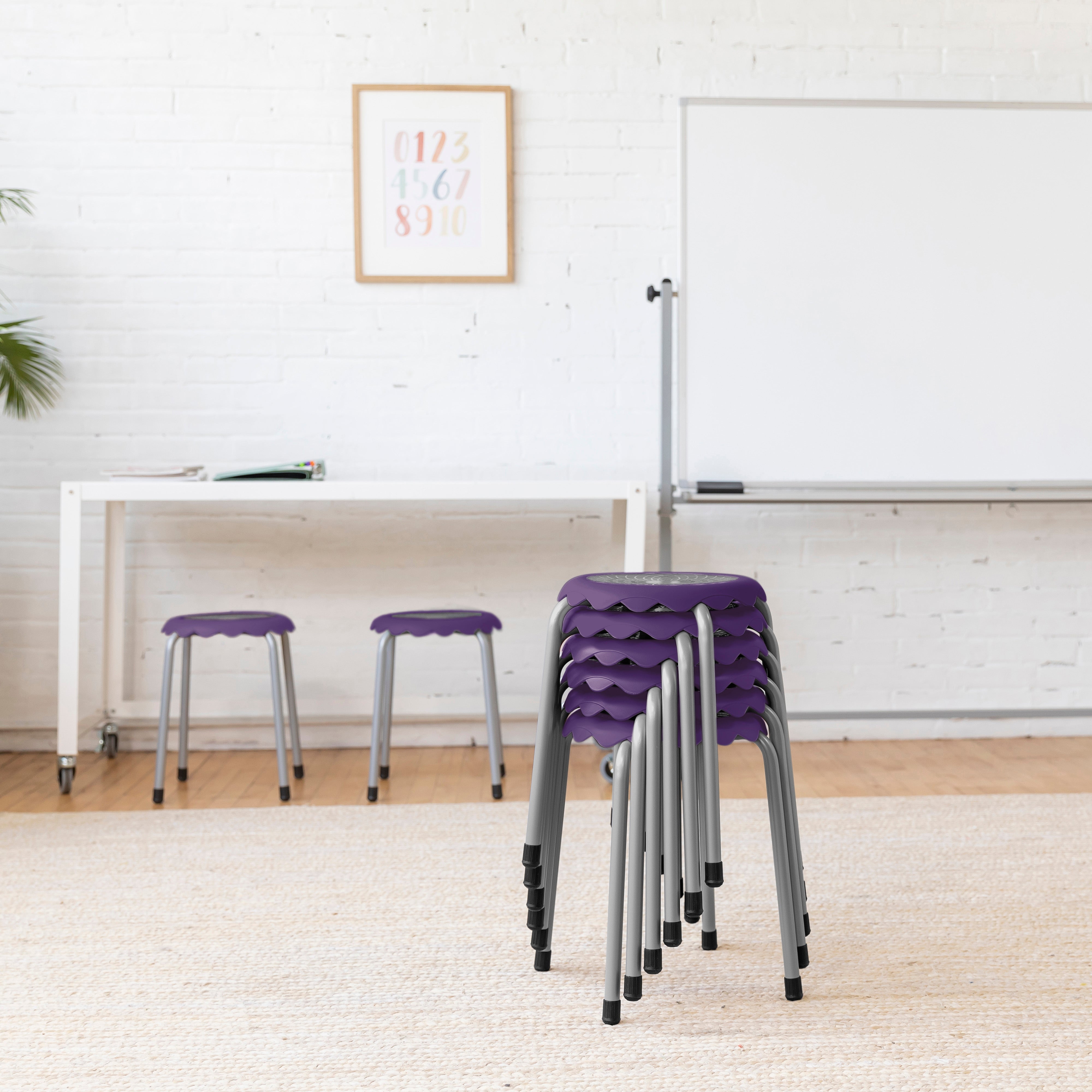 Daisy Stackable Stool Set, 8-Piece