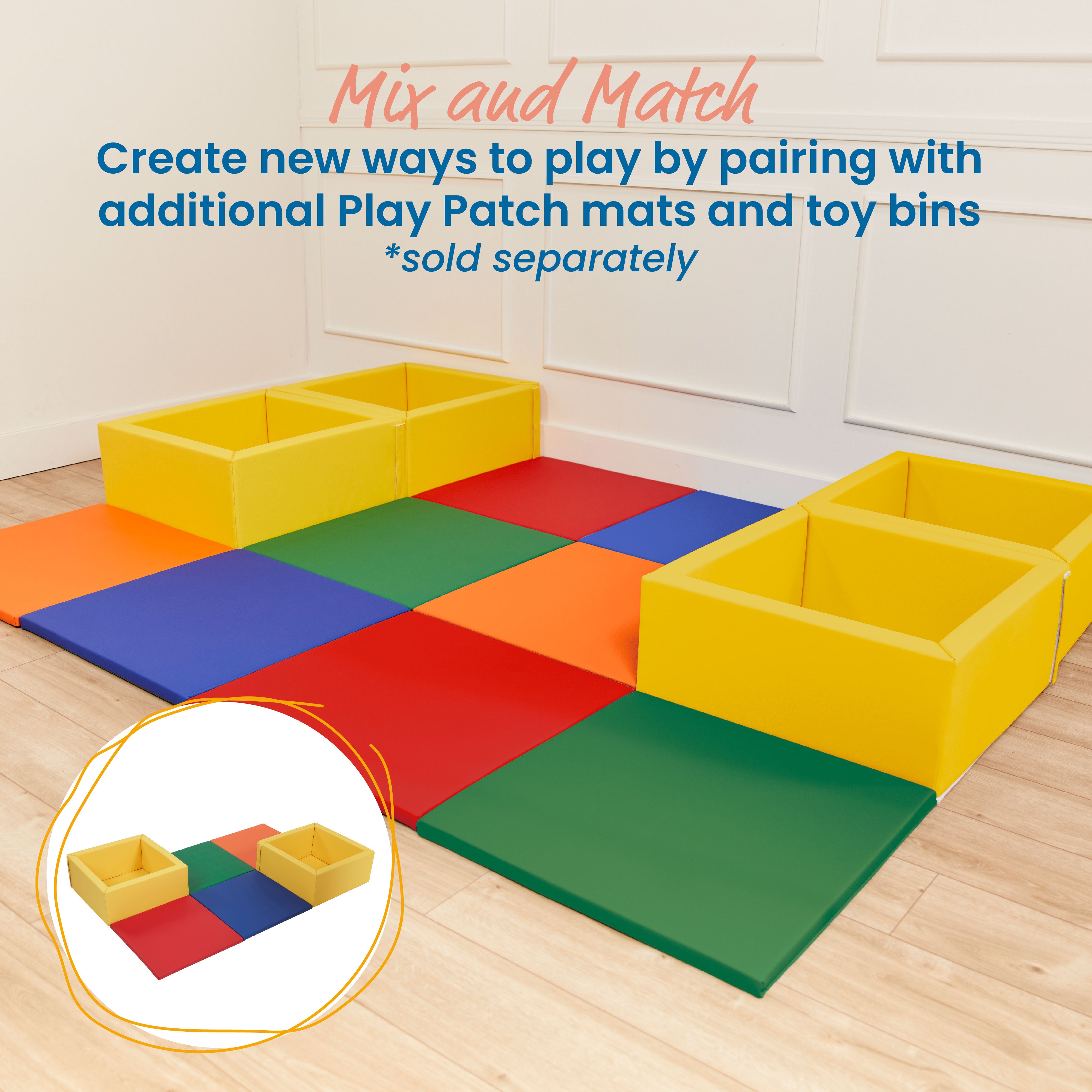 Play Patch Activity Mat Squares, 4-Pack
