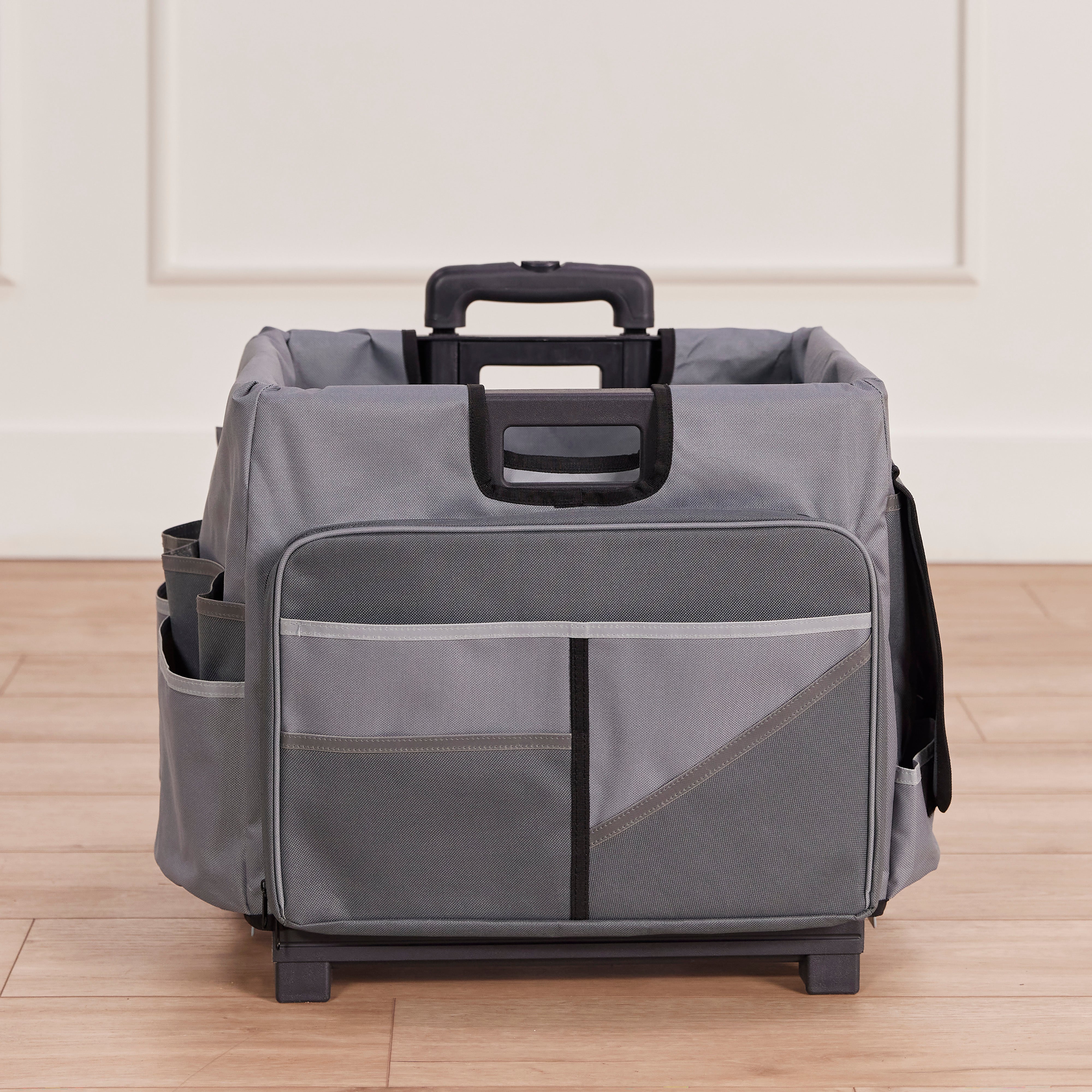 Universal Rolling Cart with Canvas Organizer Bag, Mobile Storage
