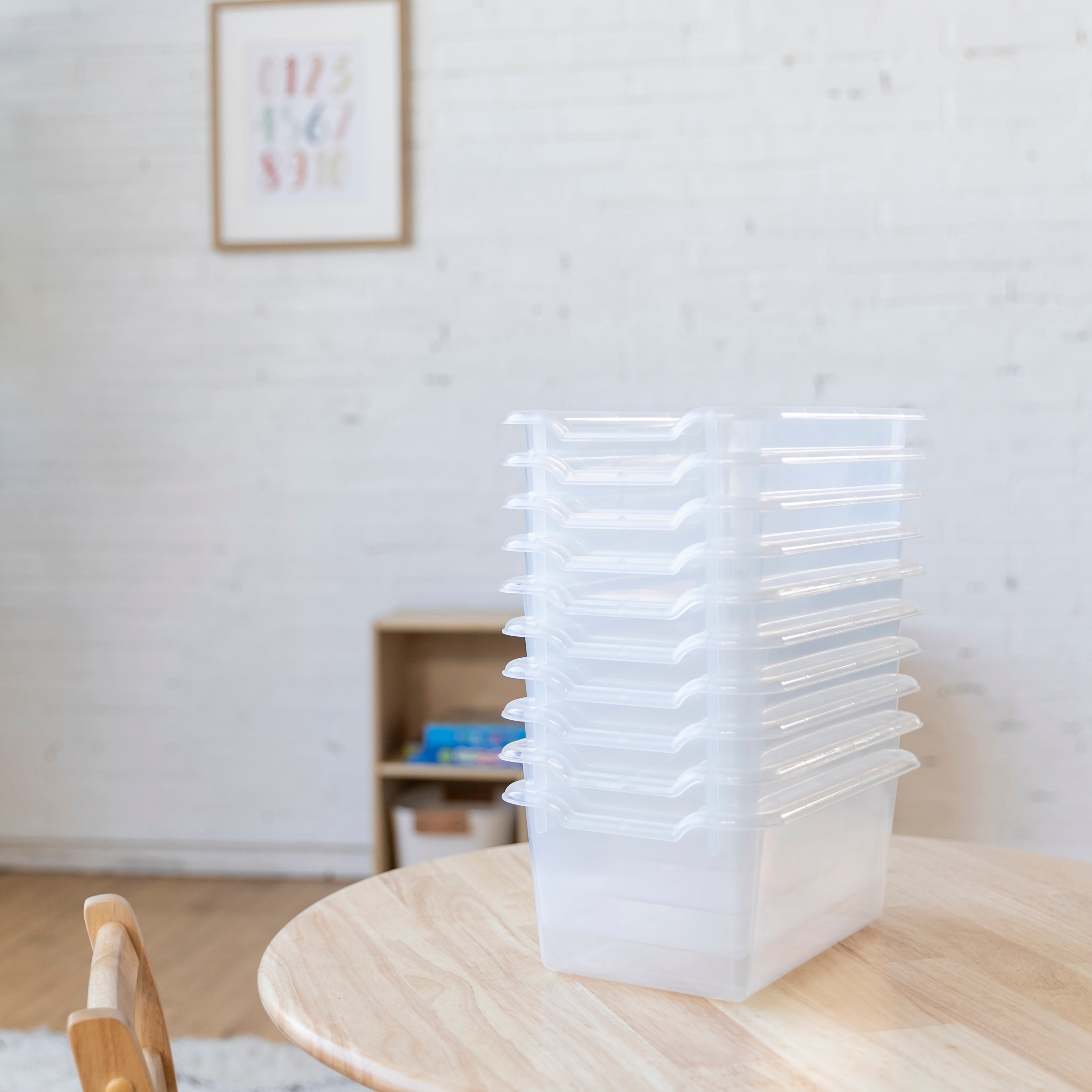 Scoop Front Storage Bins, 10-Piece