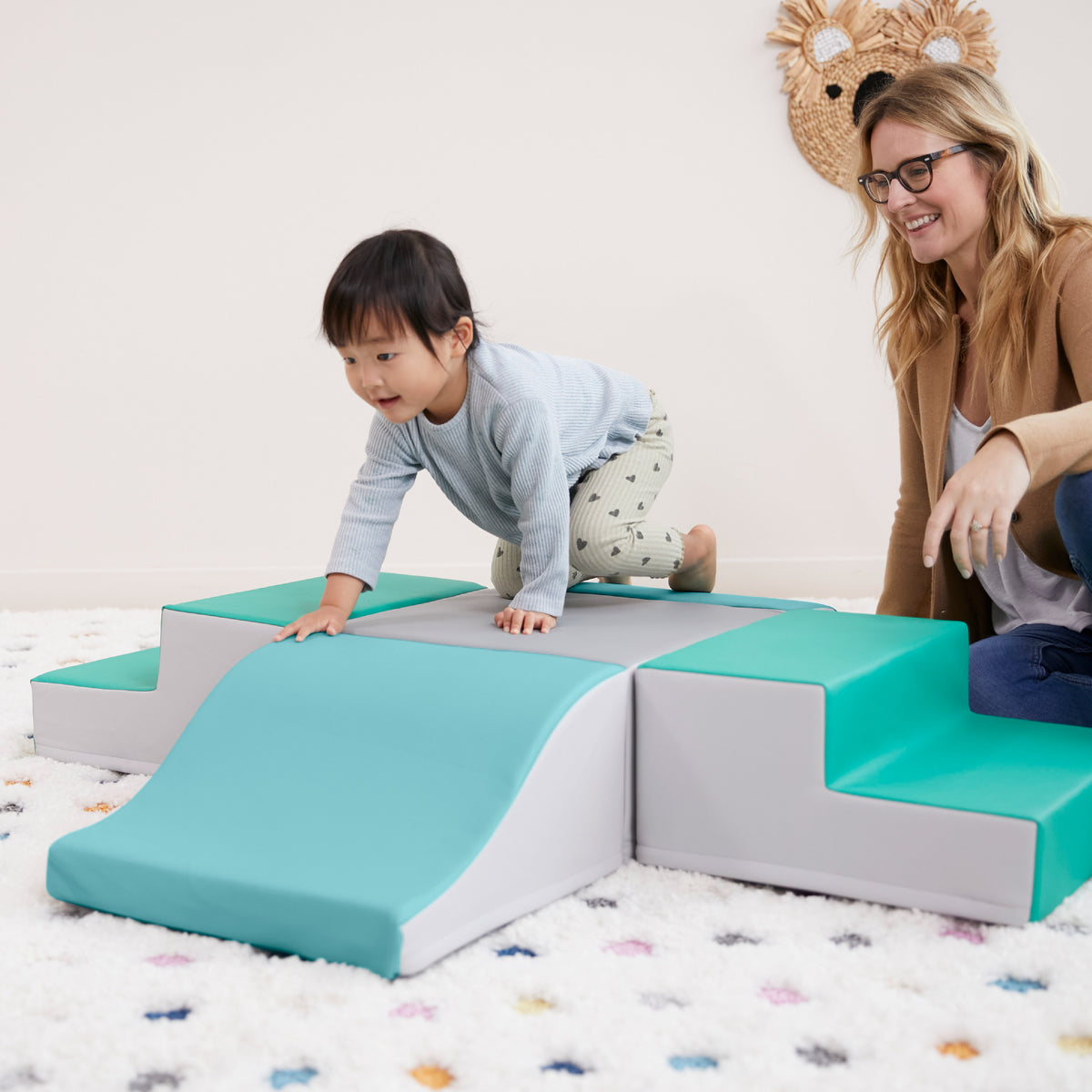 Junior Mix n' Match Slide, Soft Play Add On, 2-Pack