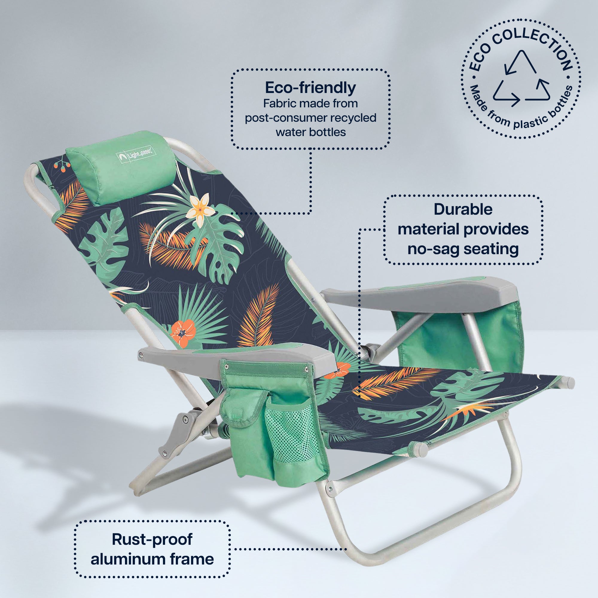 ECO Ultimate Backpack Beach Chair, Portable Seating