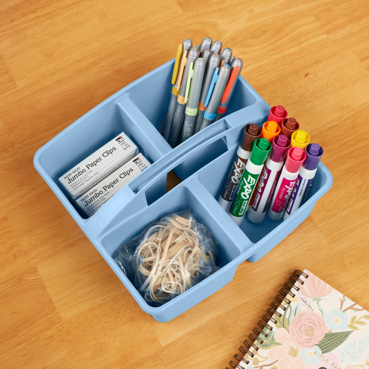 4-Compartment Medium Plastic Caddy, 6-Pack