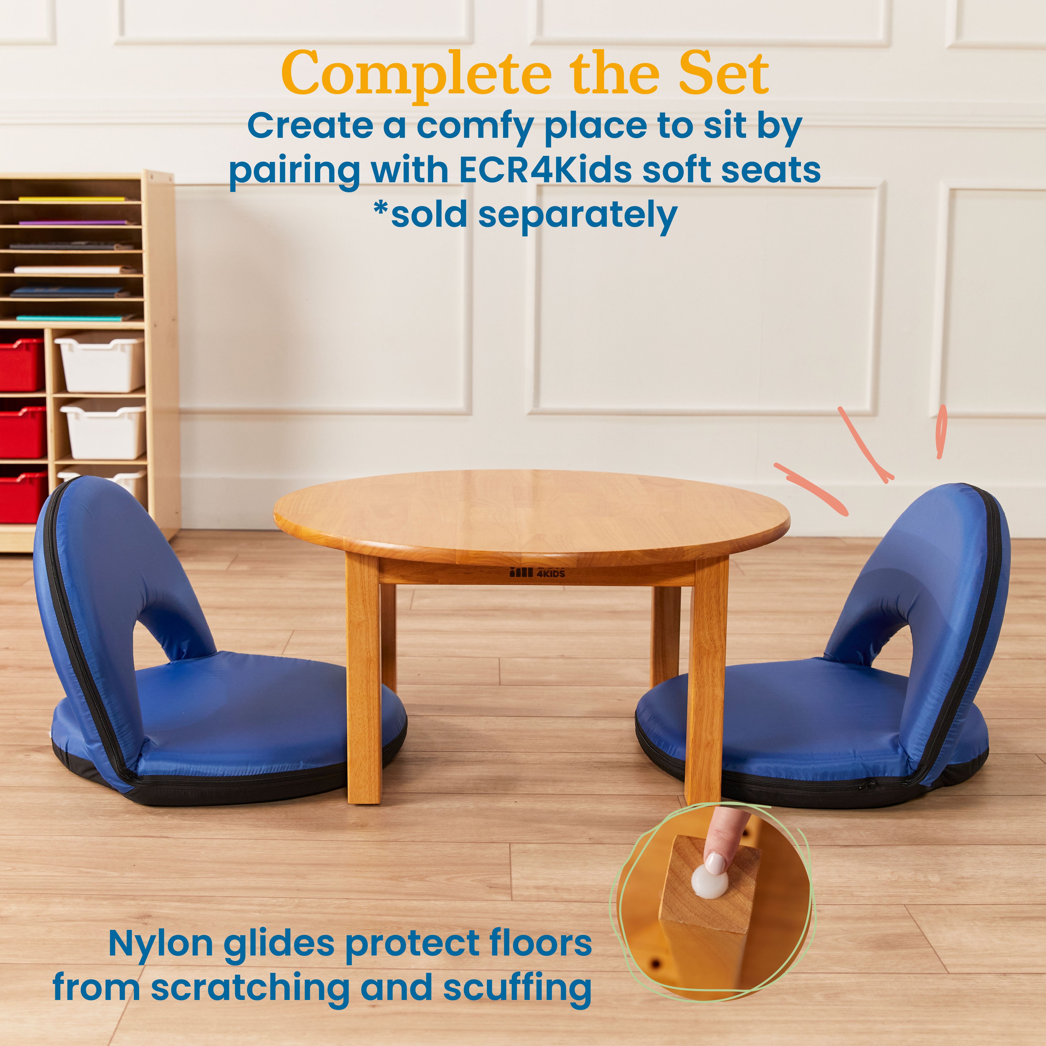 Hardwood Table with 14in Legs