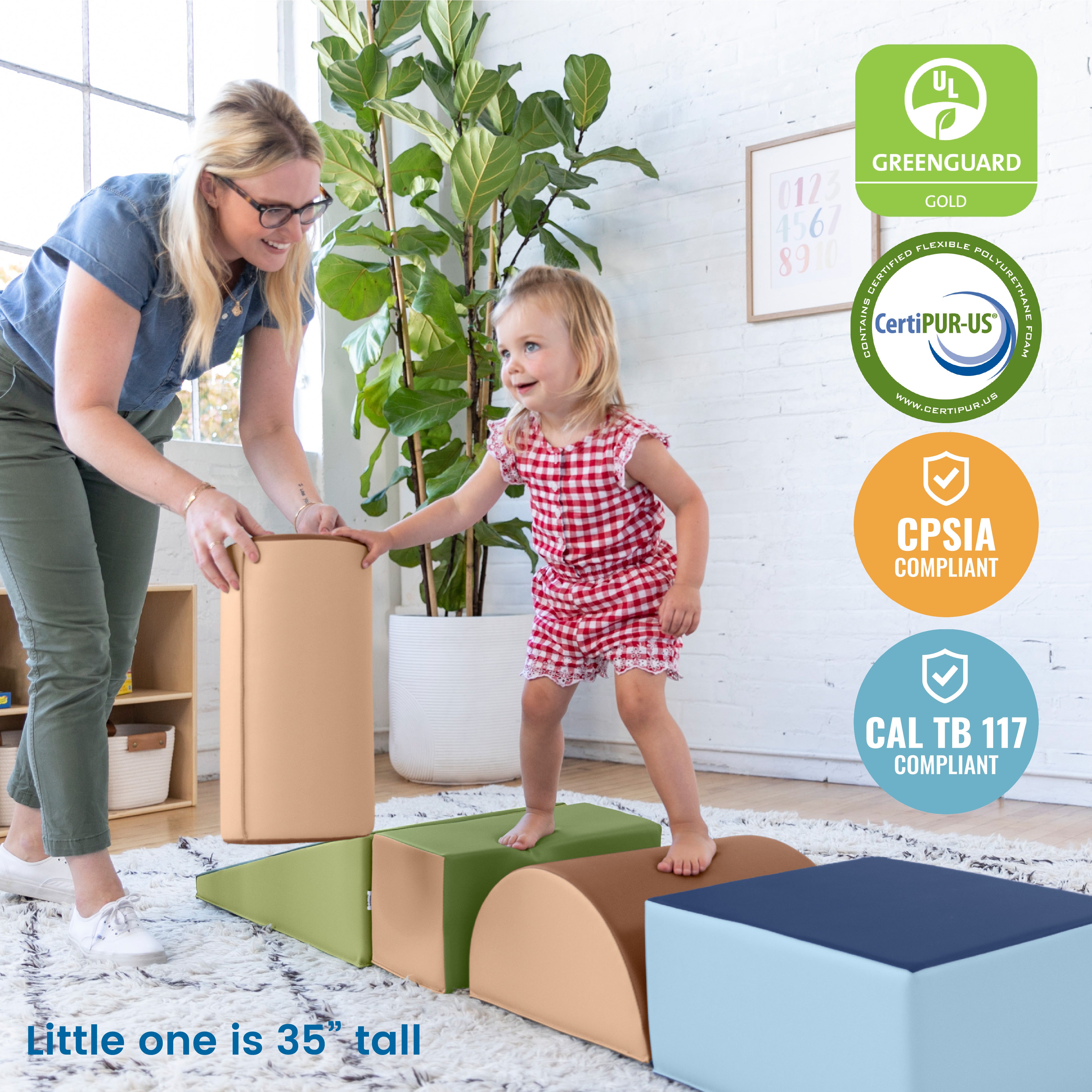 Climb and Crawl Playset, 5-Piece