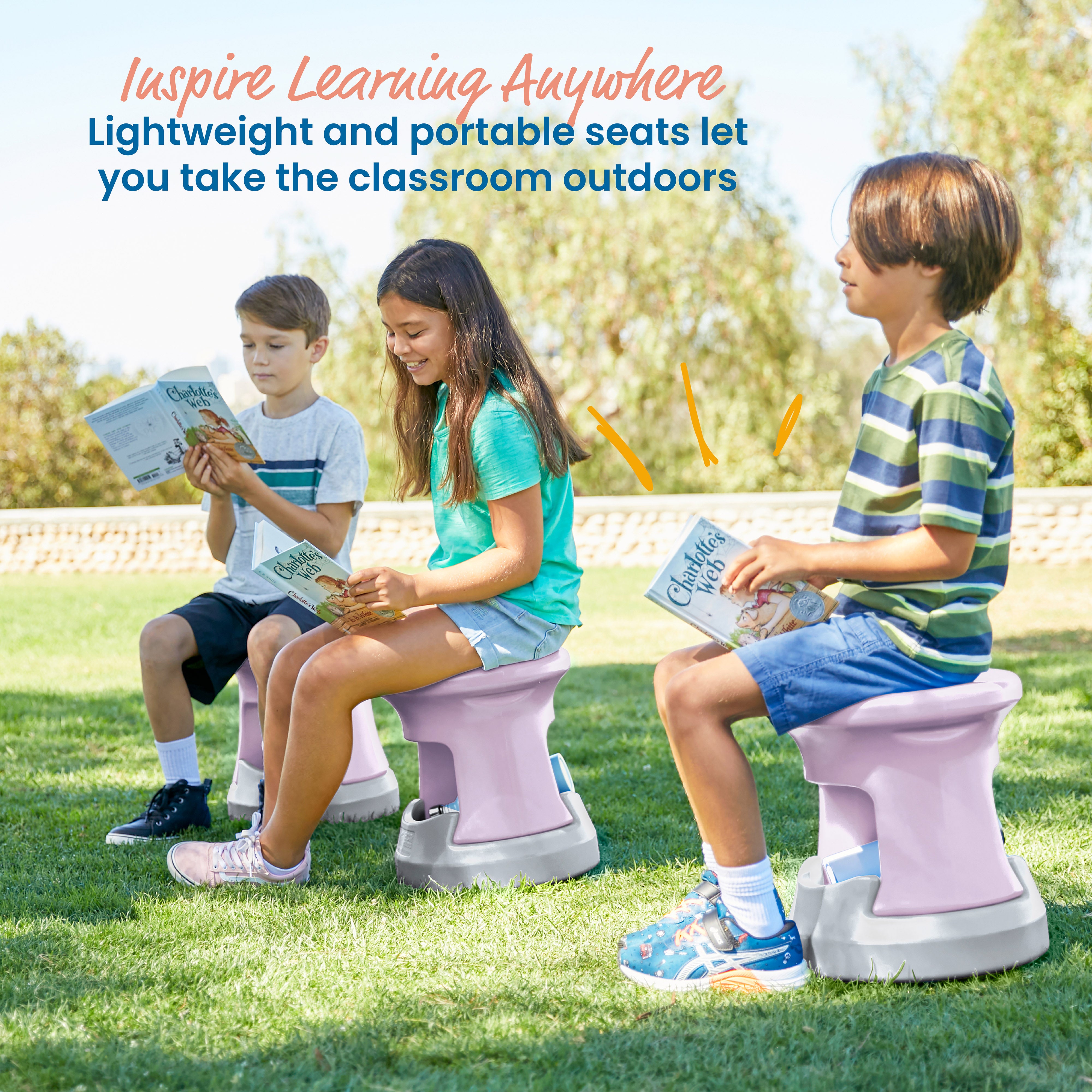 Storage Wobble Stool, 15in Seat Height