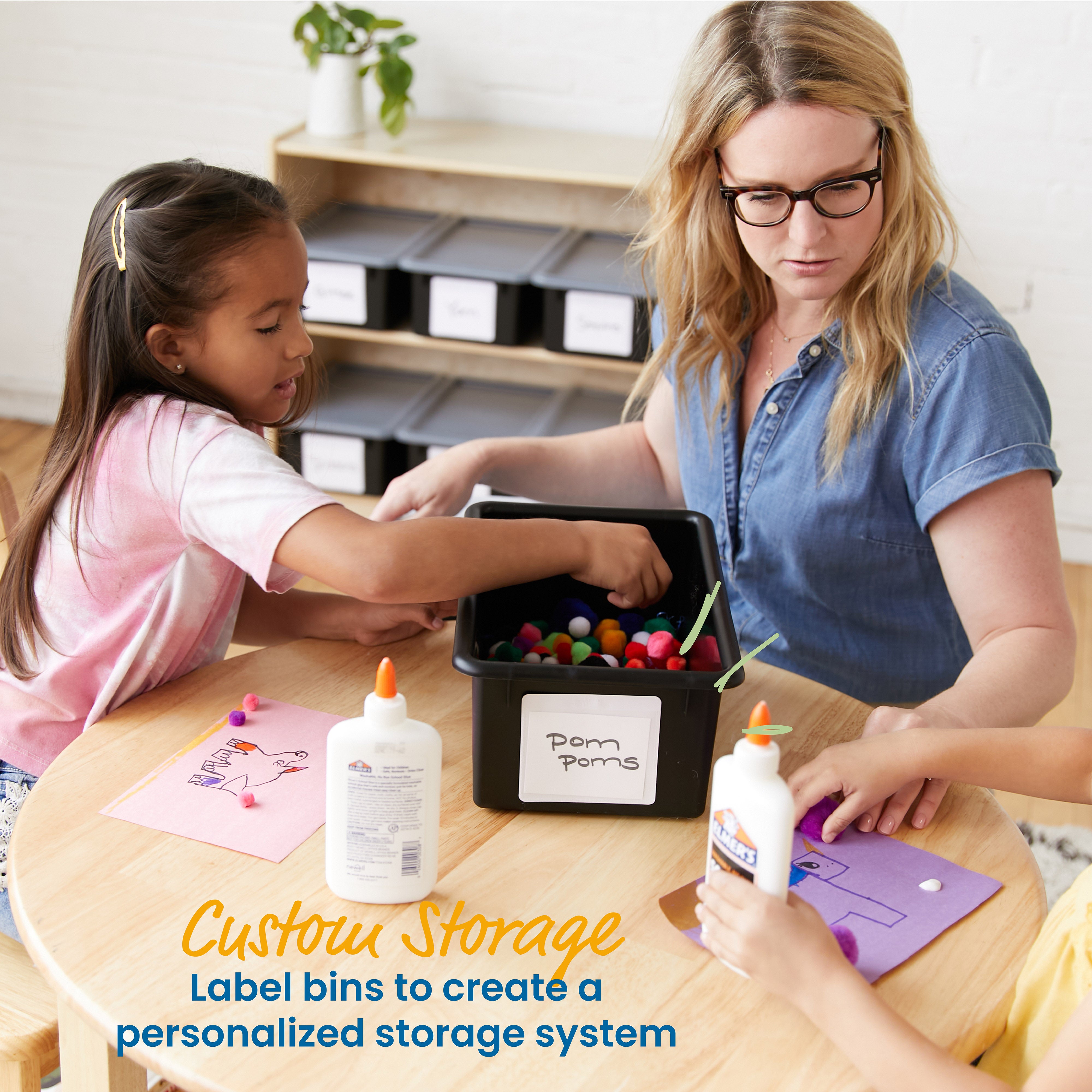 Cubby Storage Bin with Lid, 10-Piece