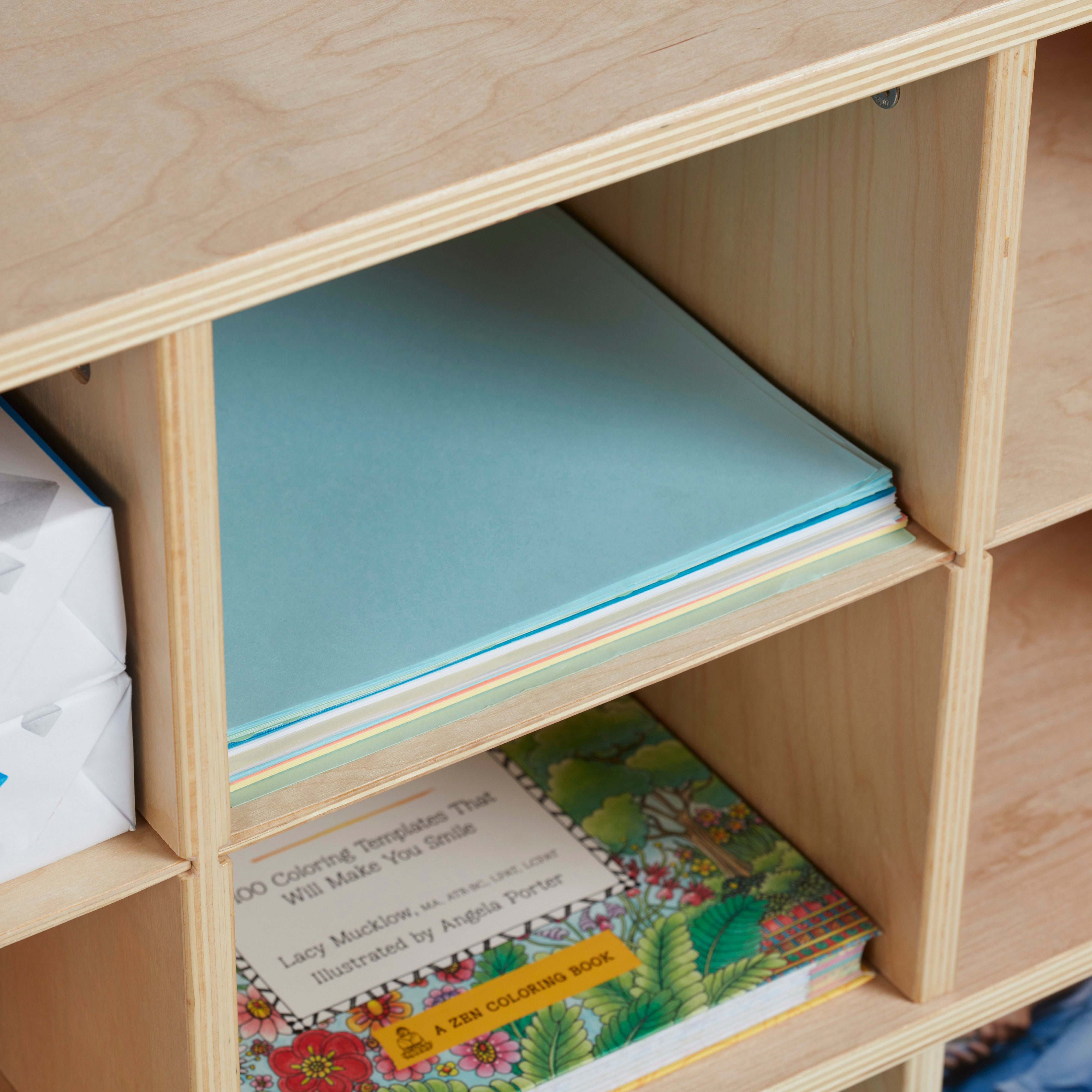 20 Cubby Mobile Tray Storage Cabinet, 4x5