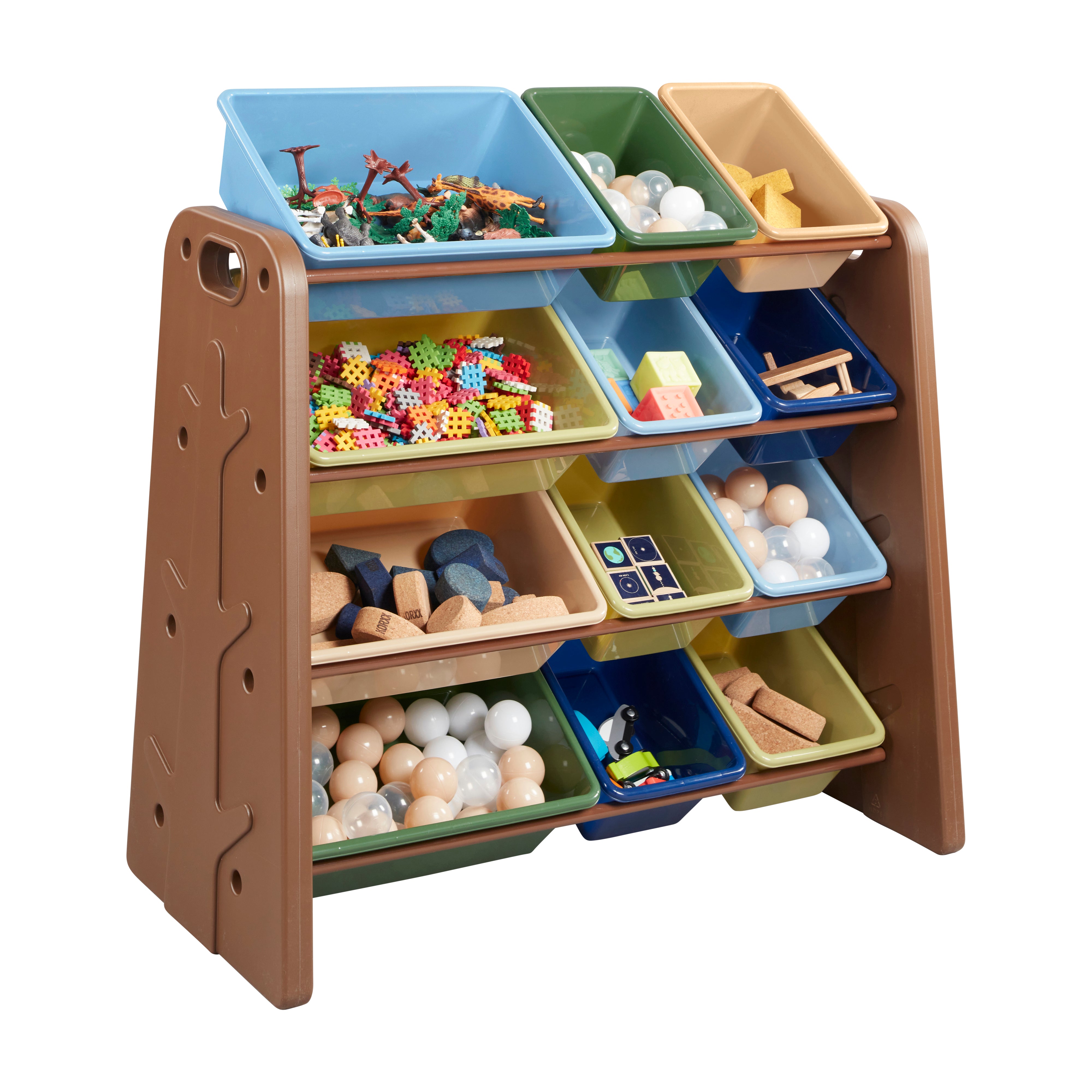 Tree Storage Organizer with 12 Bins