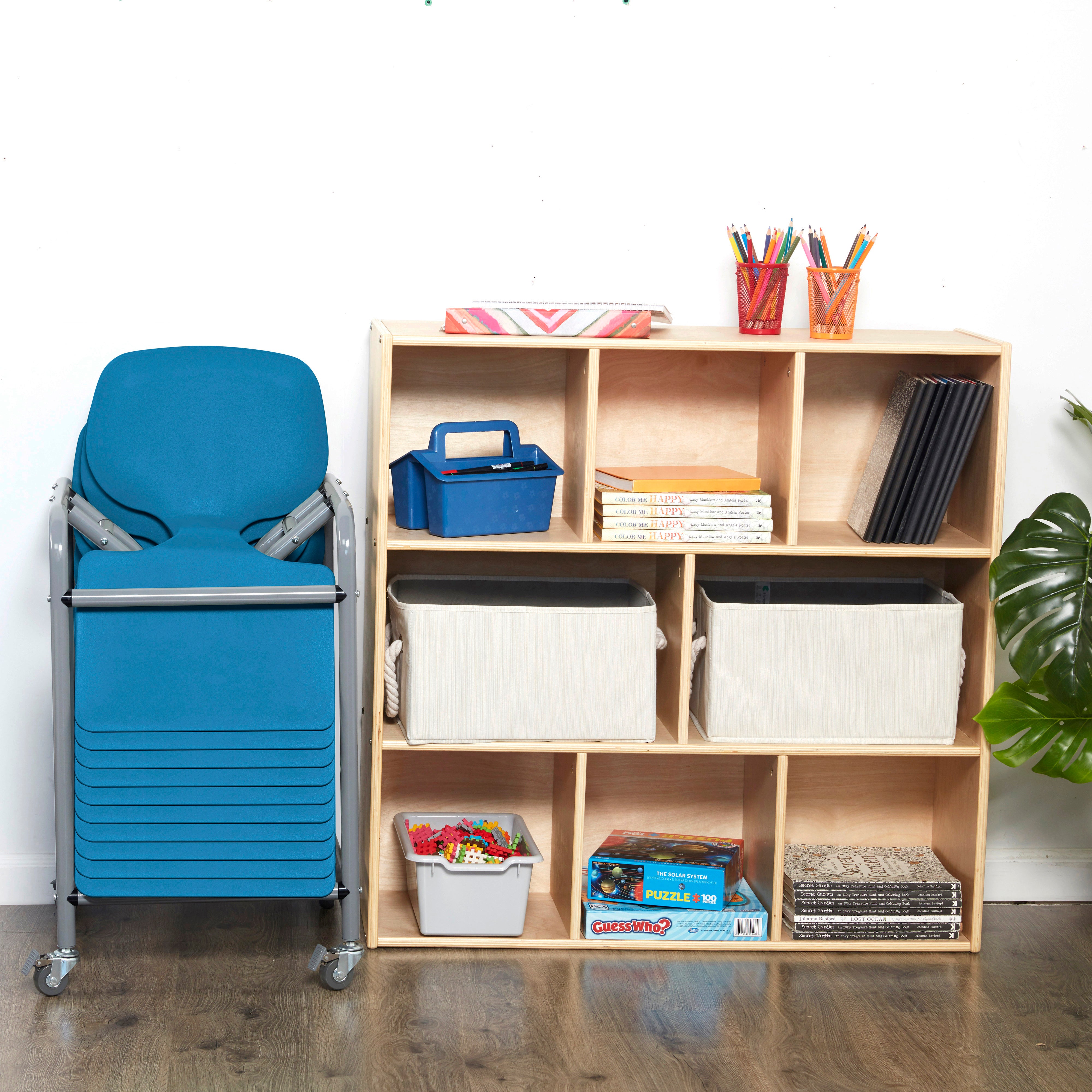 The Surf Portable Desk with Storage Cart, 10-Pack