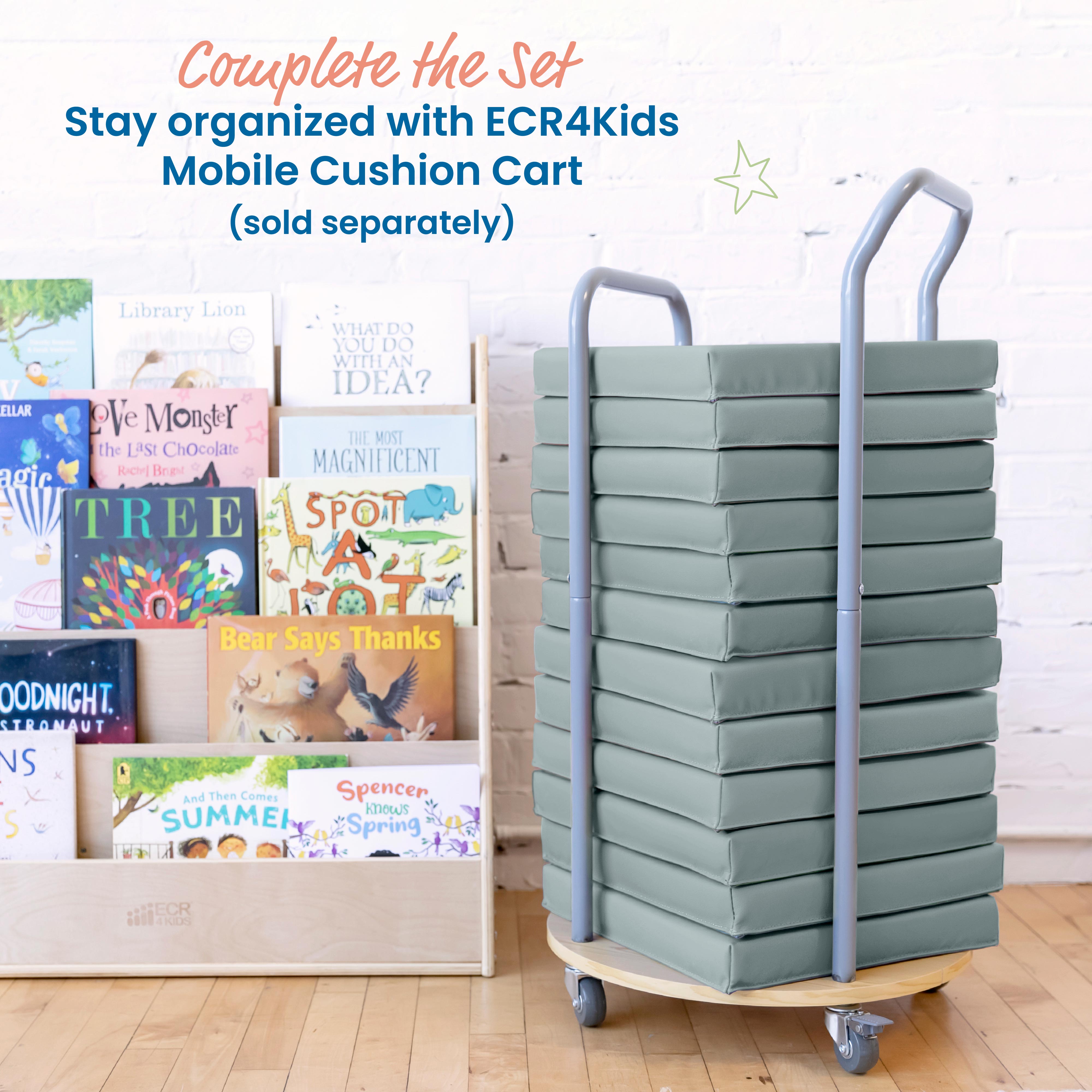 Floor Cushions, Square, 6-Piece