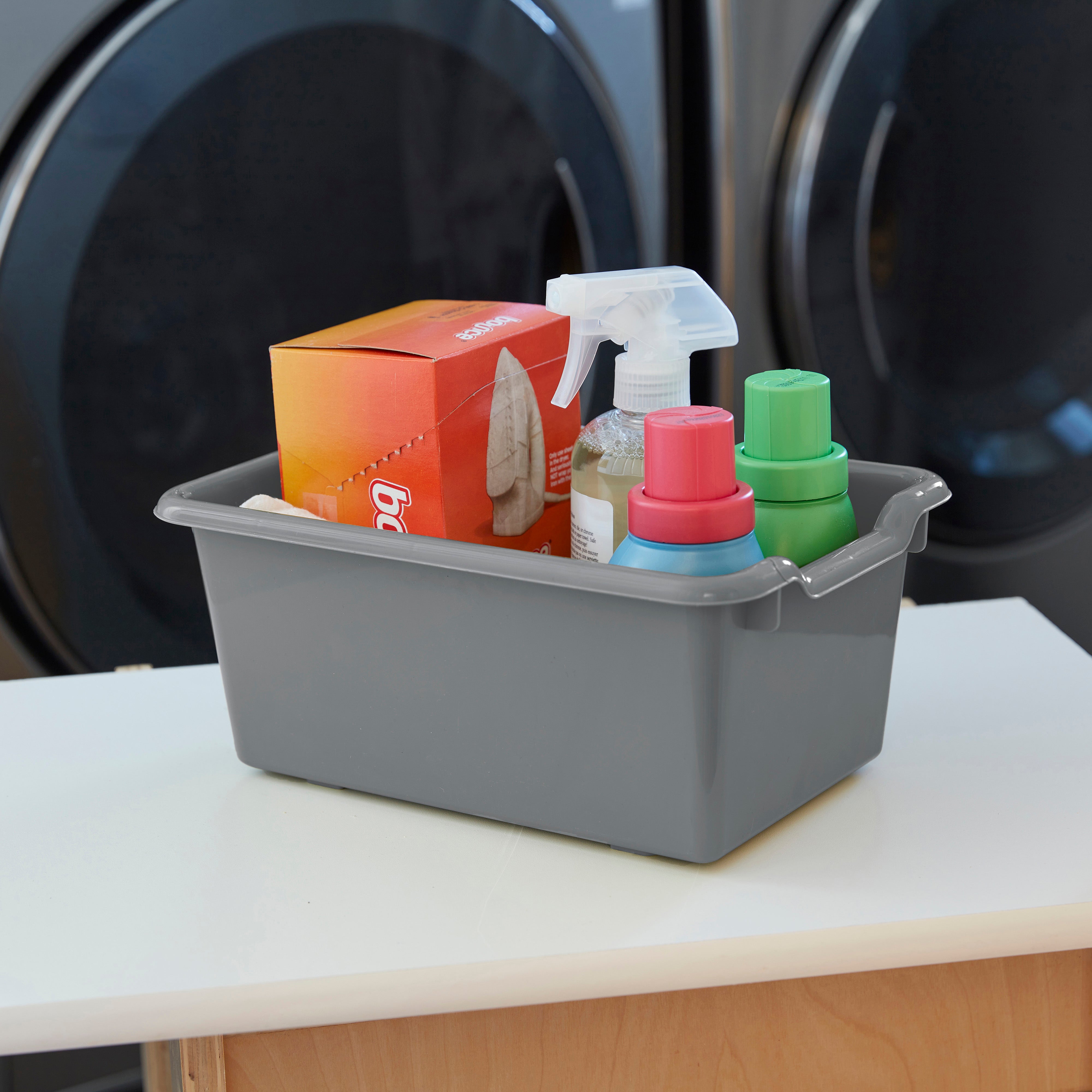 Scoop Front Plastic Storage Bins, 20-Piece