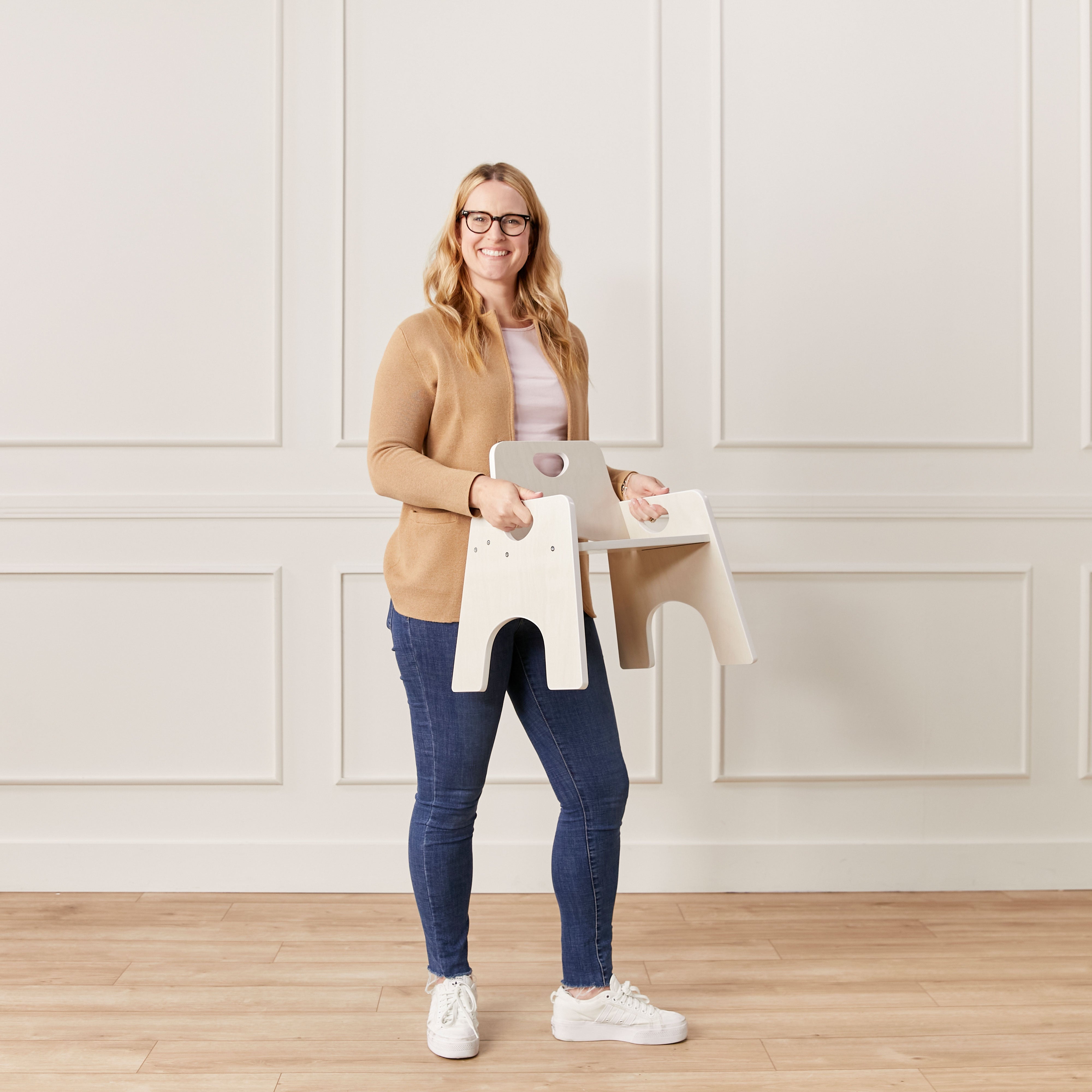 Stackable Wooden Toddler Chair, 10in, 2-Pack