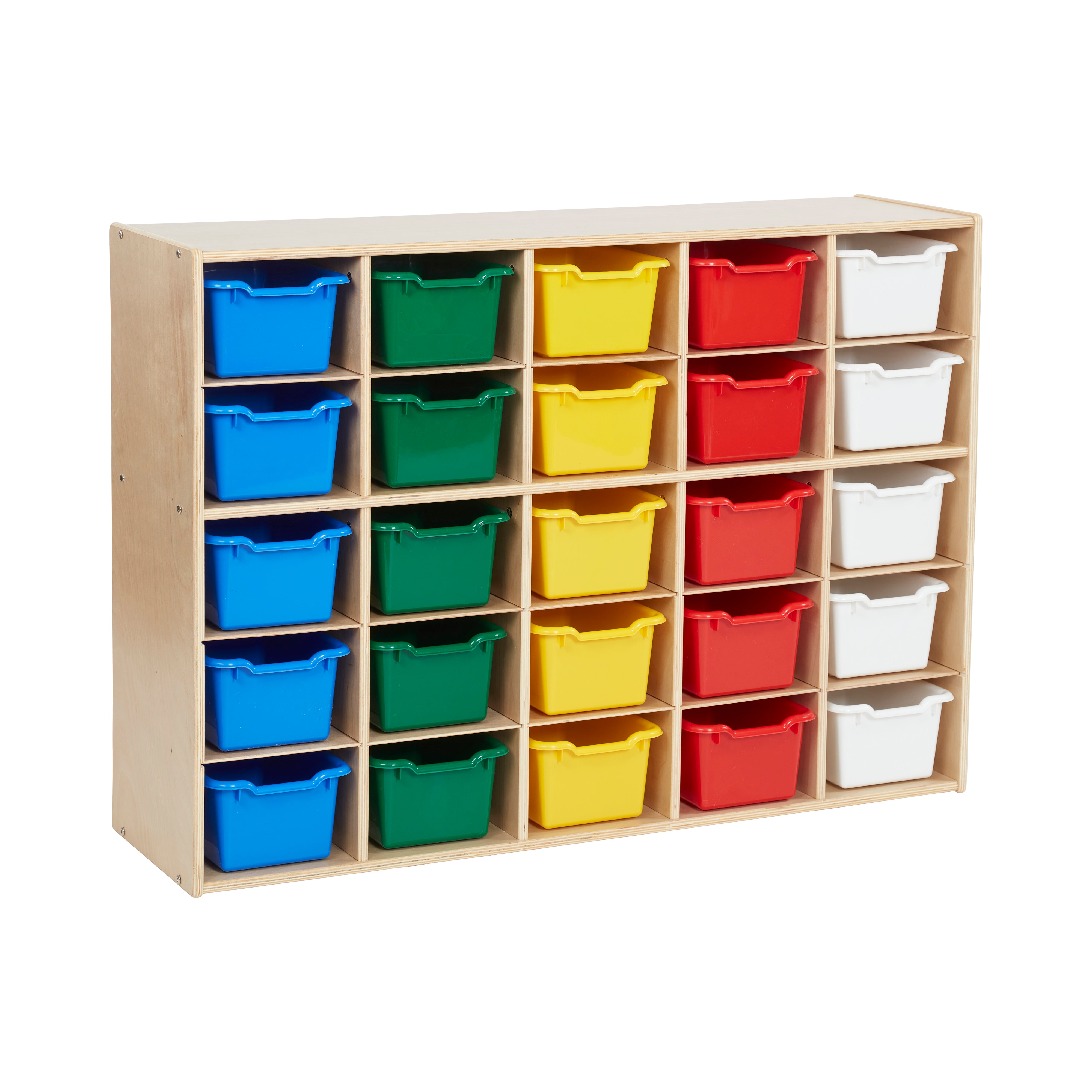 Streamline 25 Cubby Tray Cabinet and 25 Scoop Front Bins, 5x5