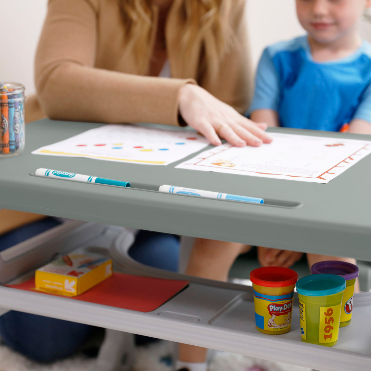 Toddler Plus Desk and Chair Set, 2-Piece