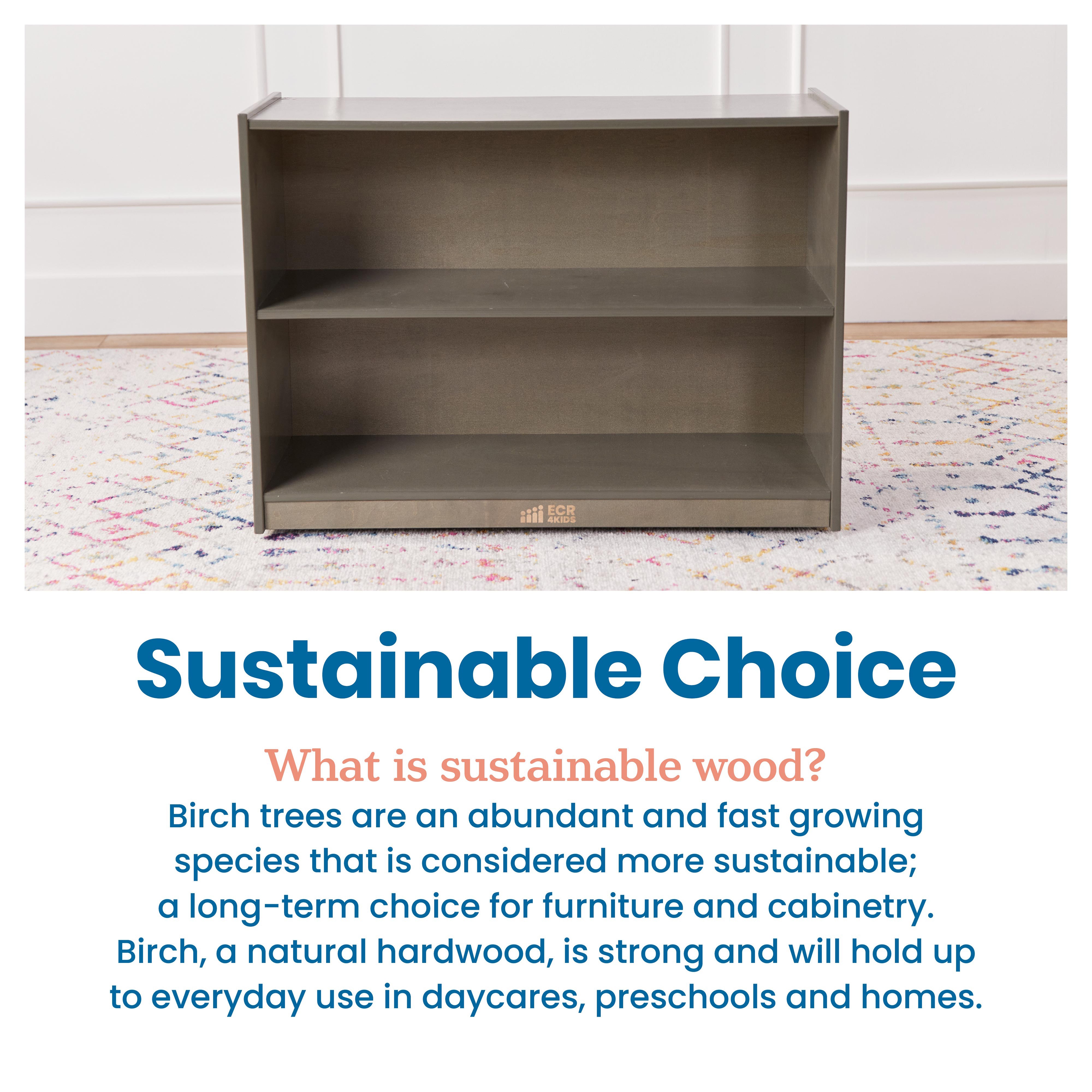 2-Shelf Mobile Storage Cabinet