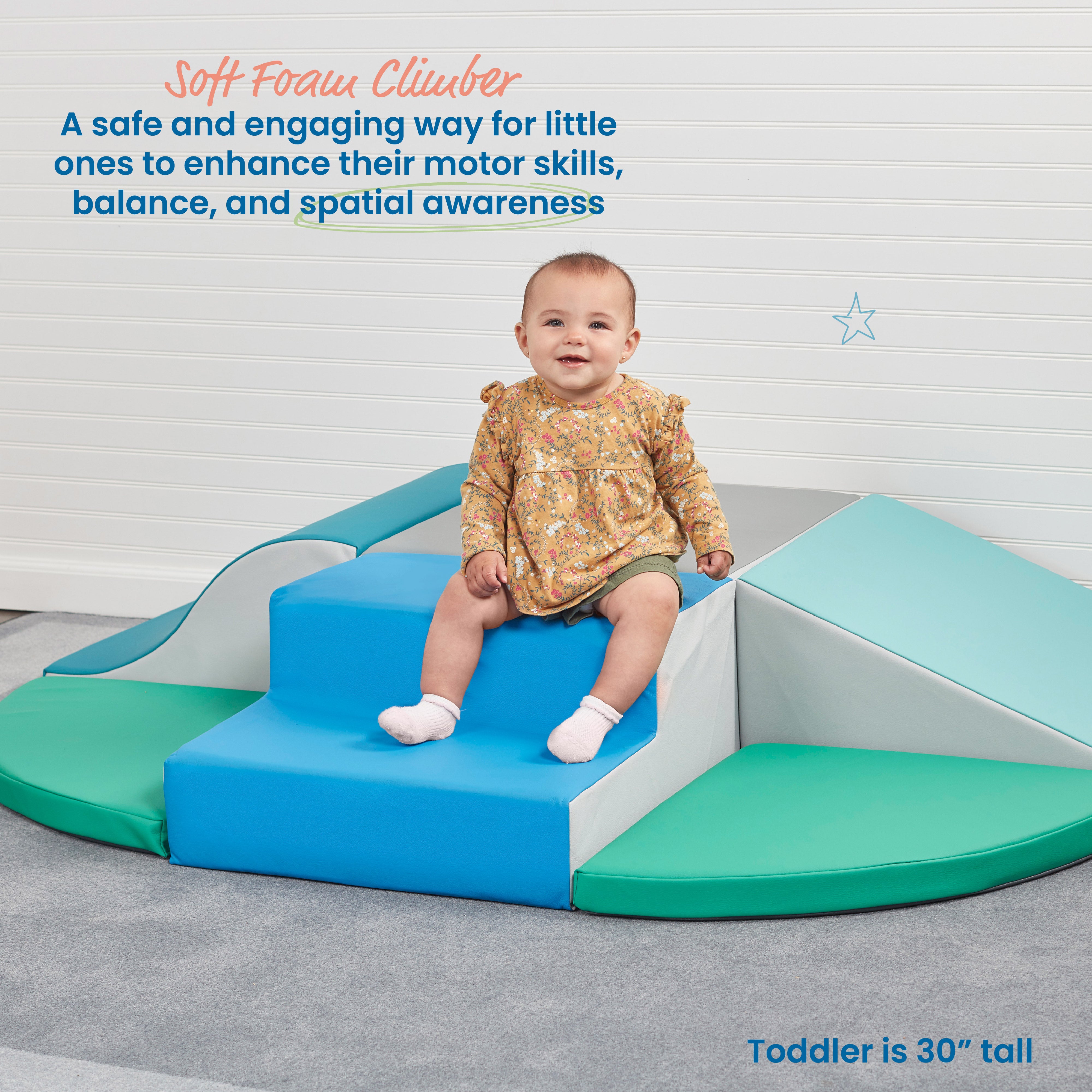SoftZone Little Me Wall Climb and Slide, 6-Piece