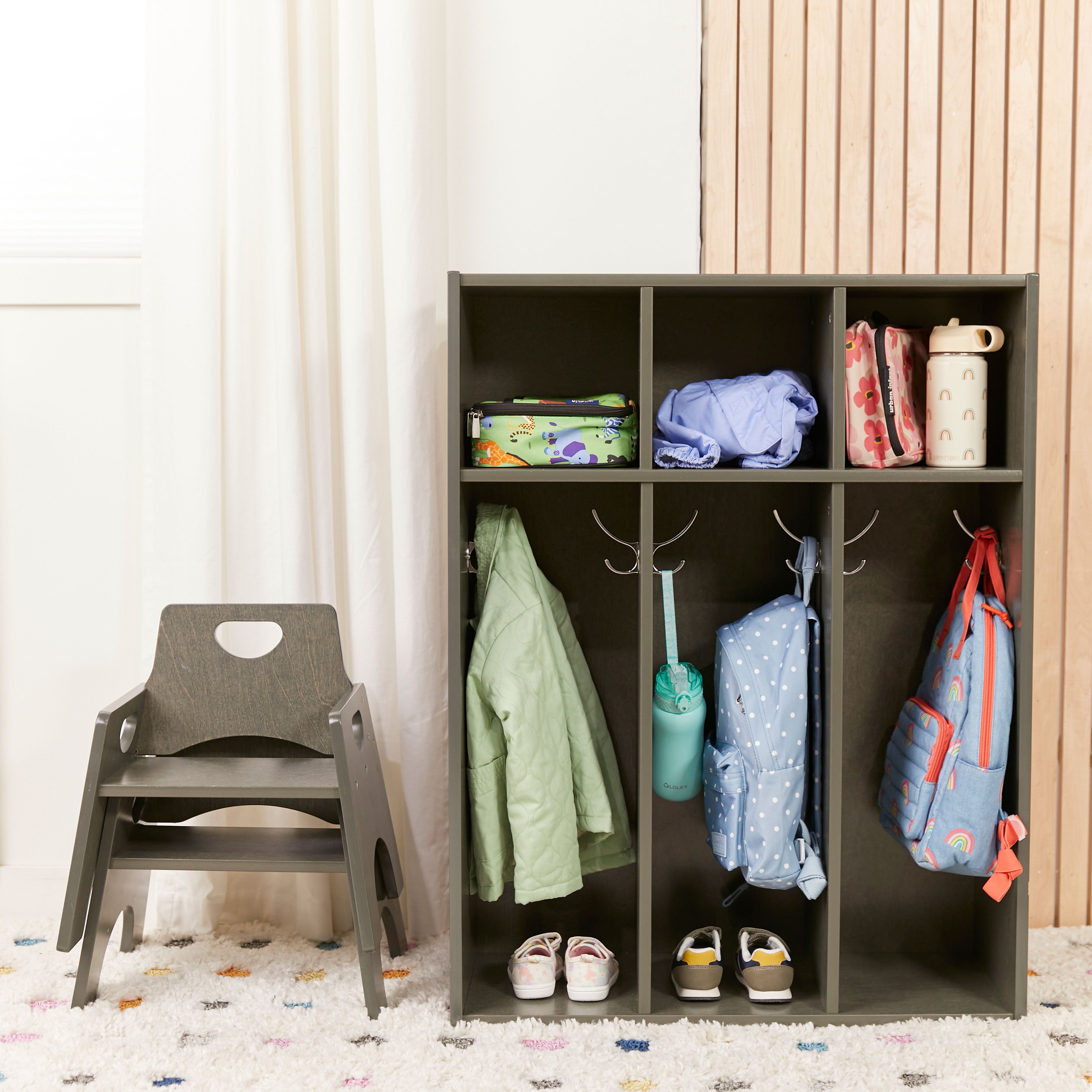 Stackable Wooden Toddler Chair, 10in, 2-Pack