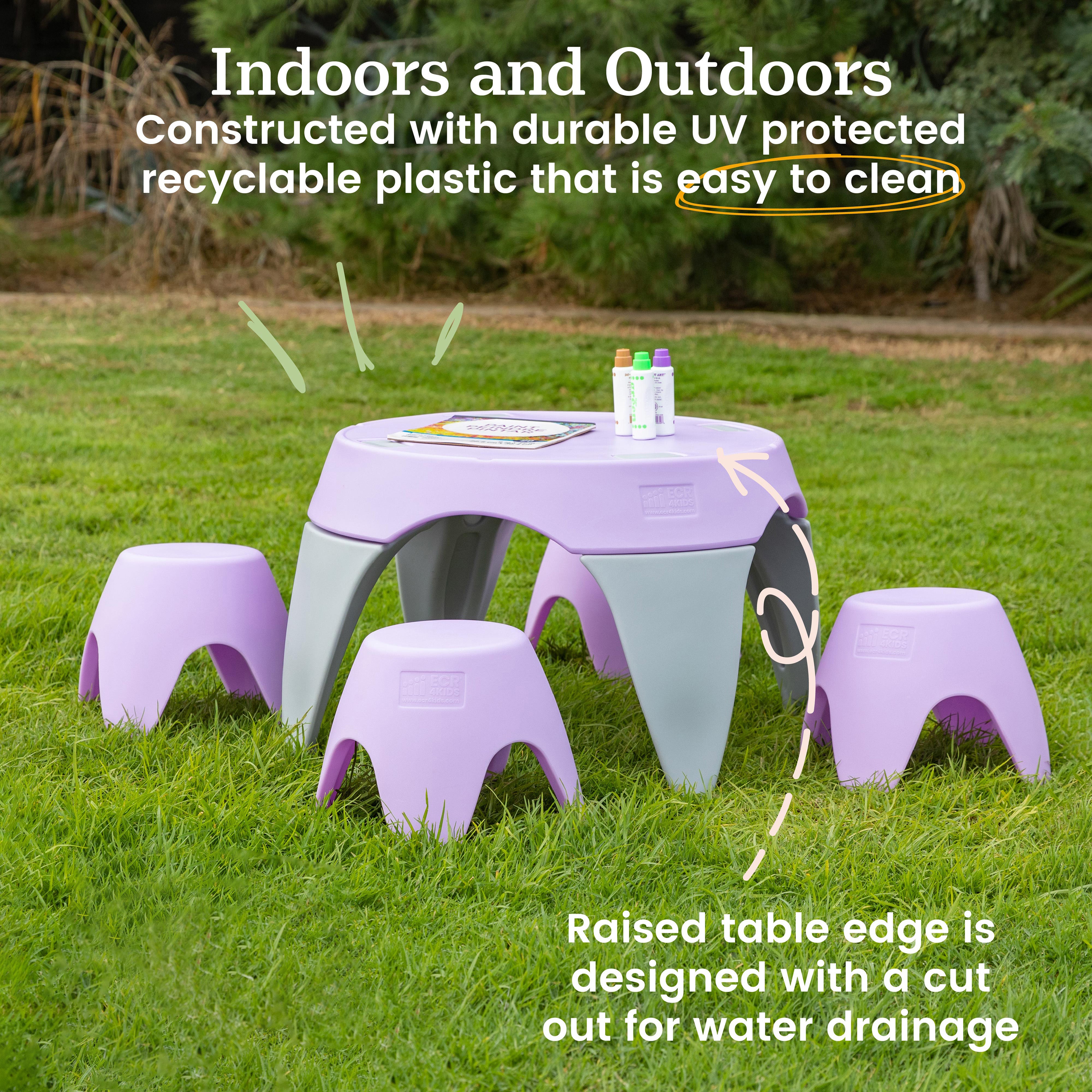 Ayana Table and Stool Set, 5-Piece