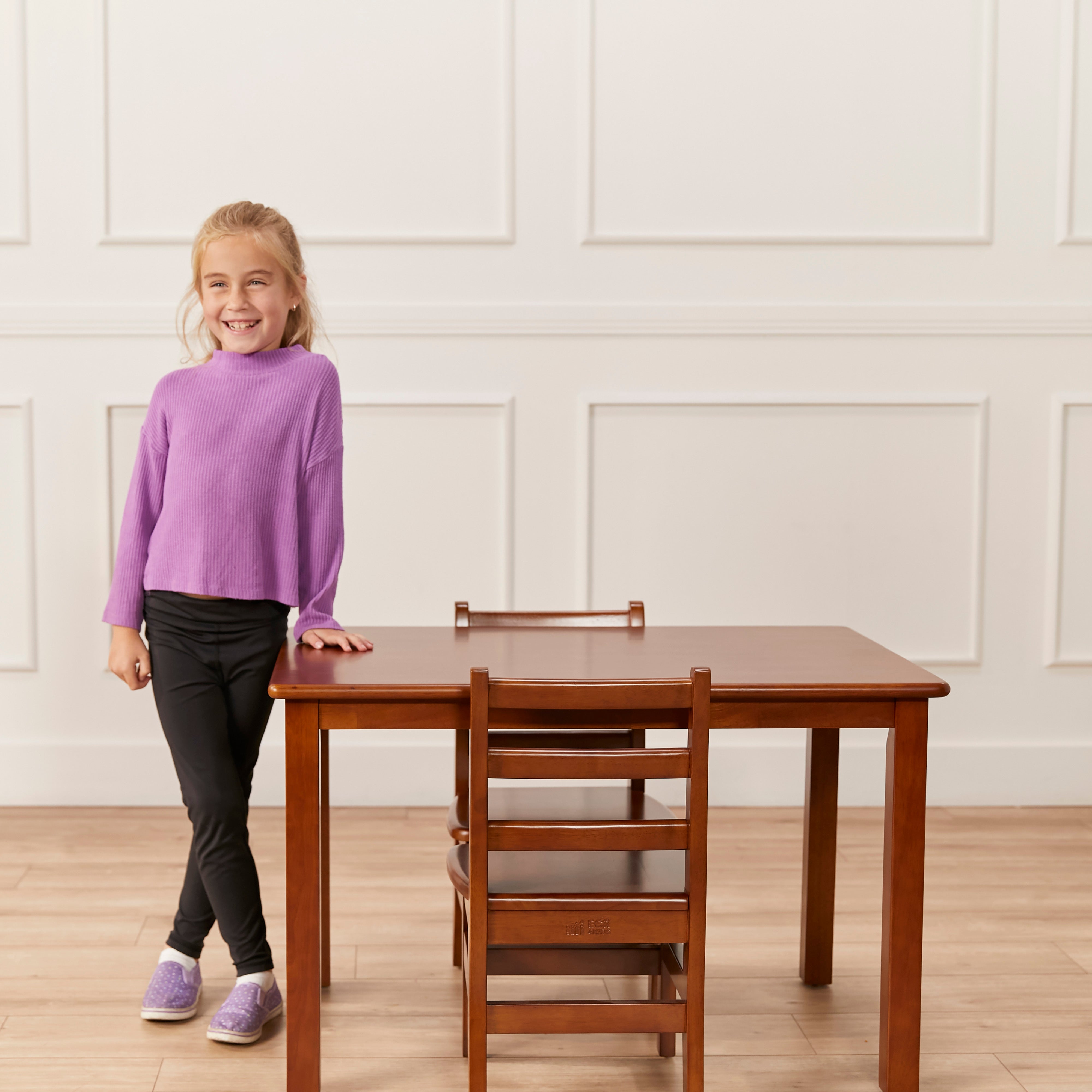 24in x 36in Rectangular Hardwood Table with 22in Legs