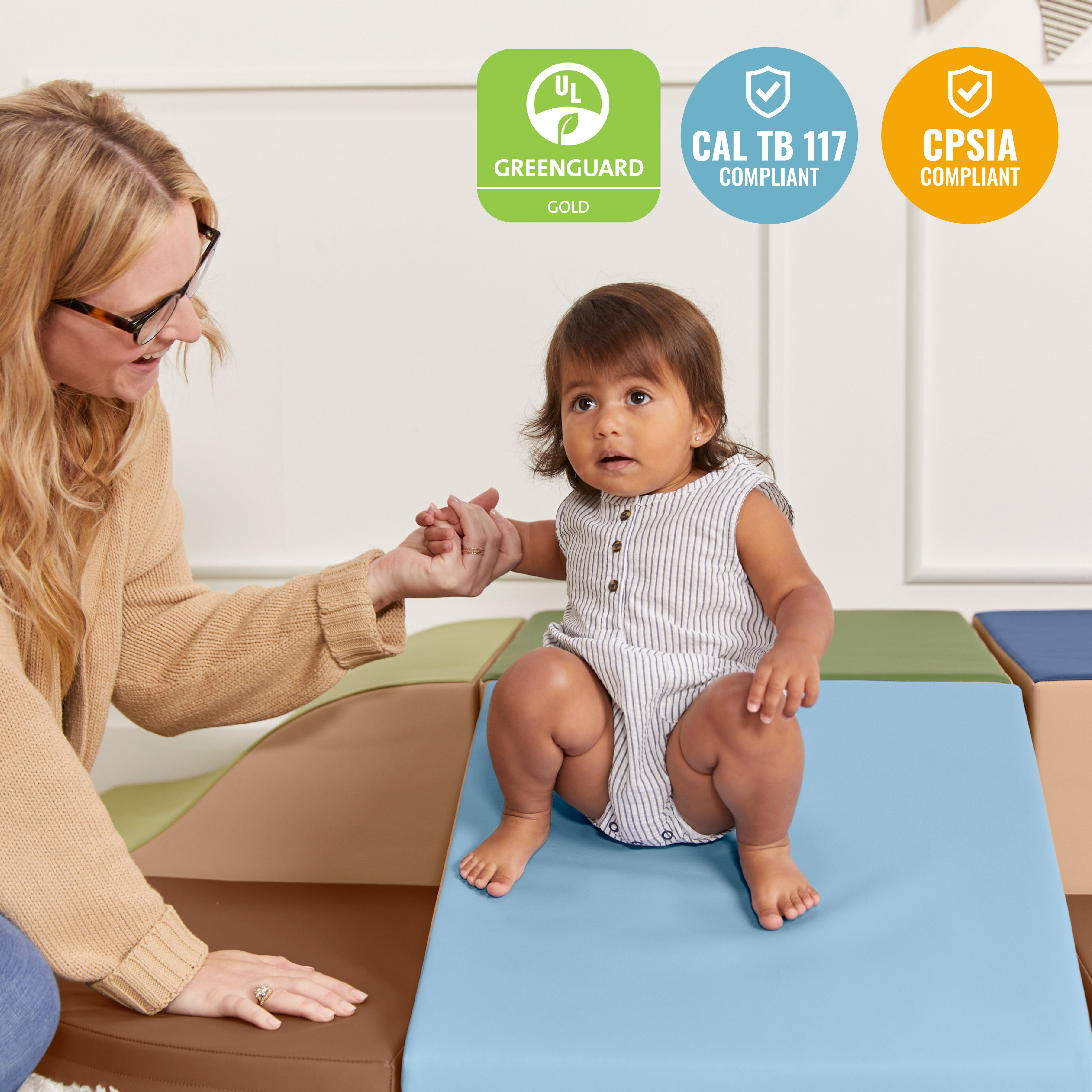 SoftZone Little Me Wall Climb and Slide, 6-Piece