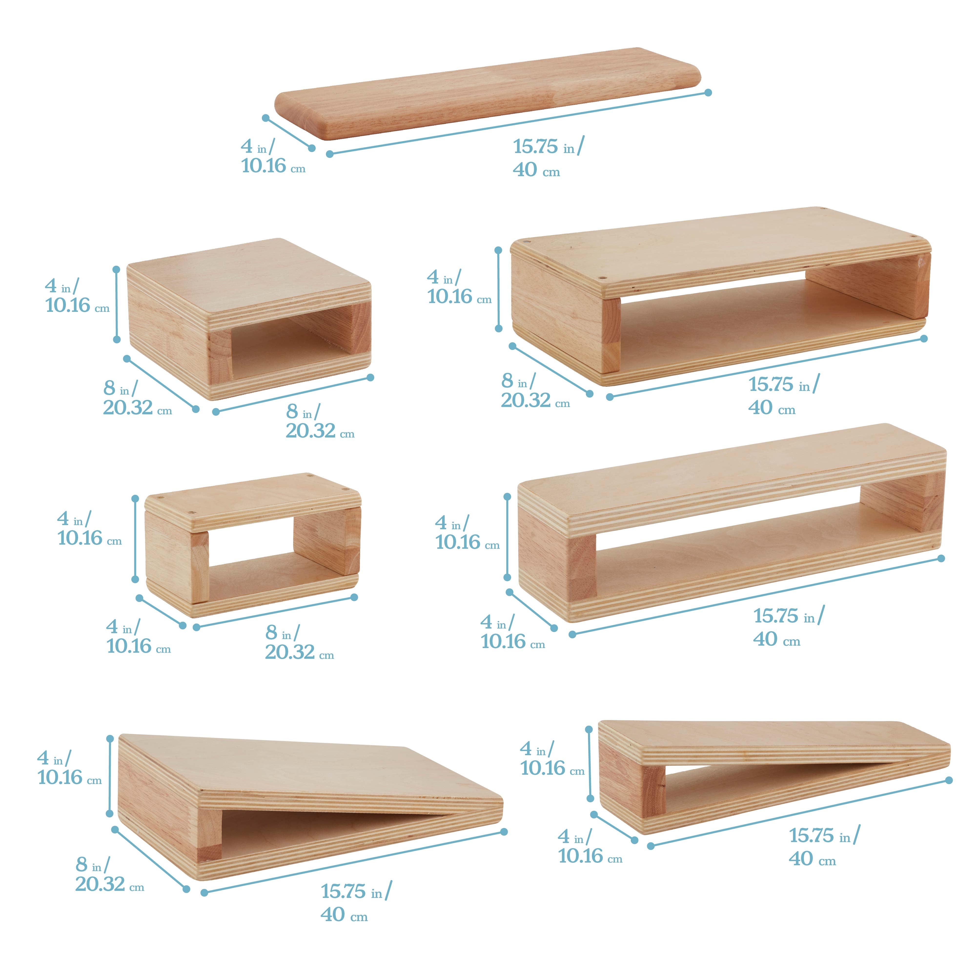 Hollow Block Set, 18-Piece