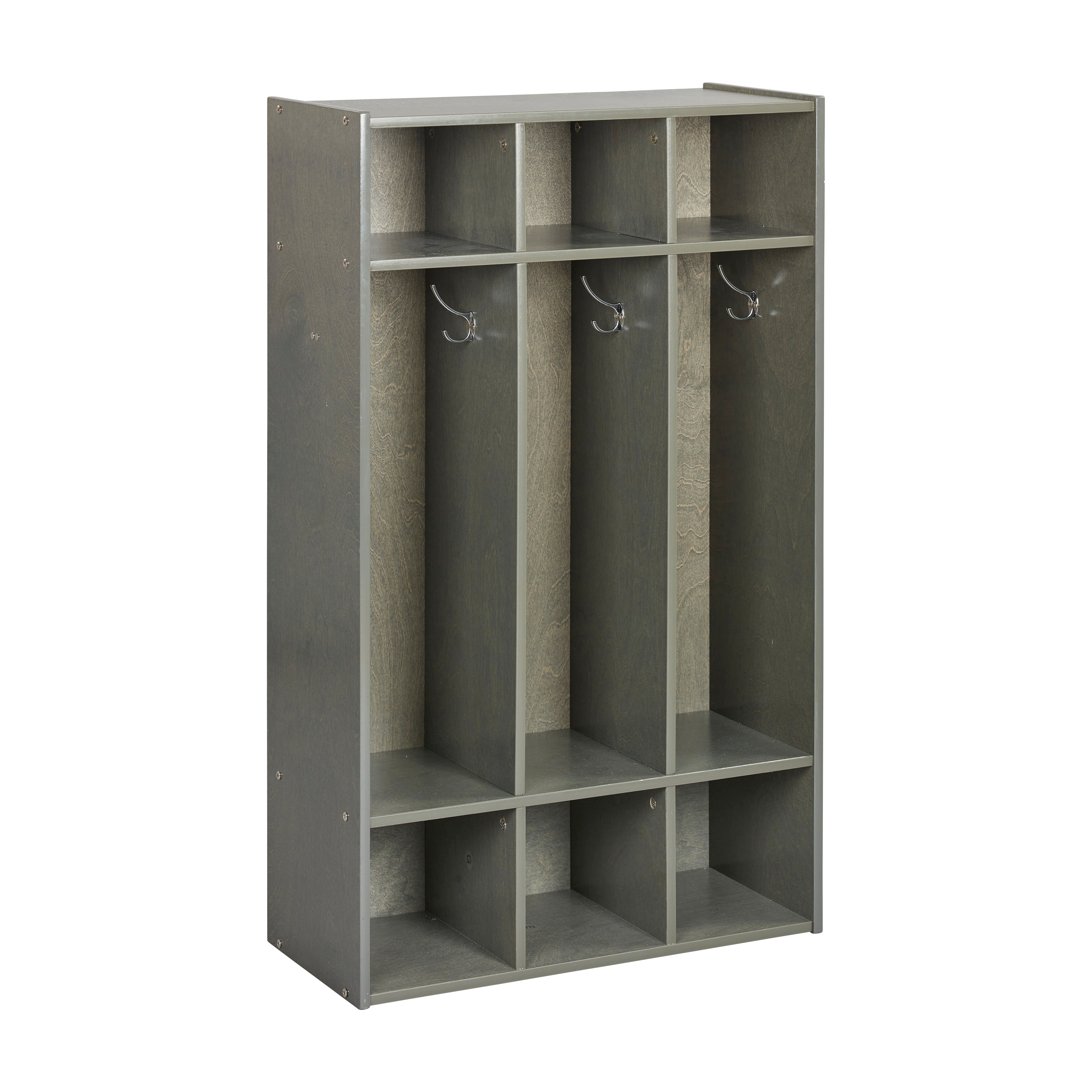 Streamline 3-Section Coat Locker with Cubby Storage