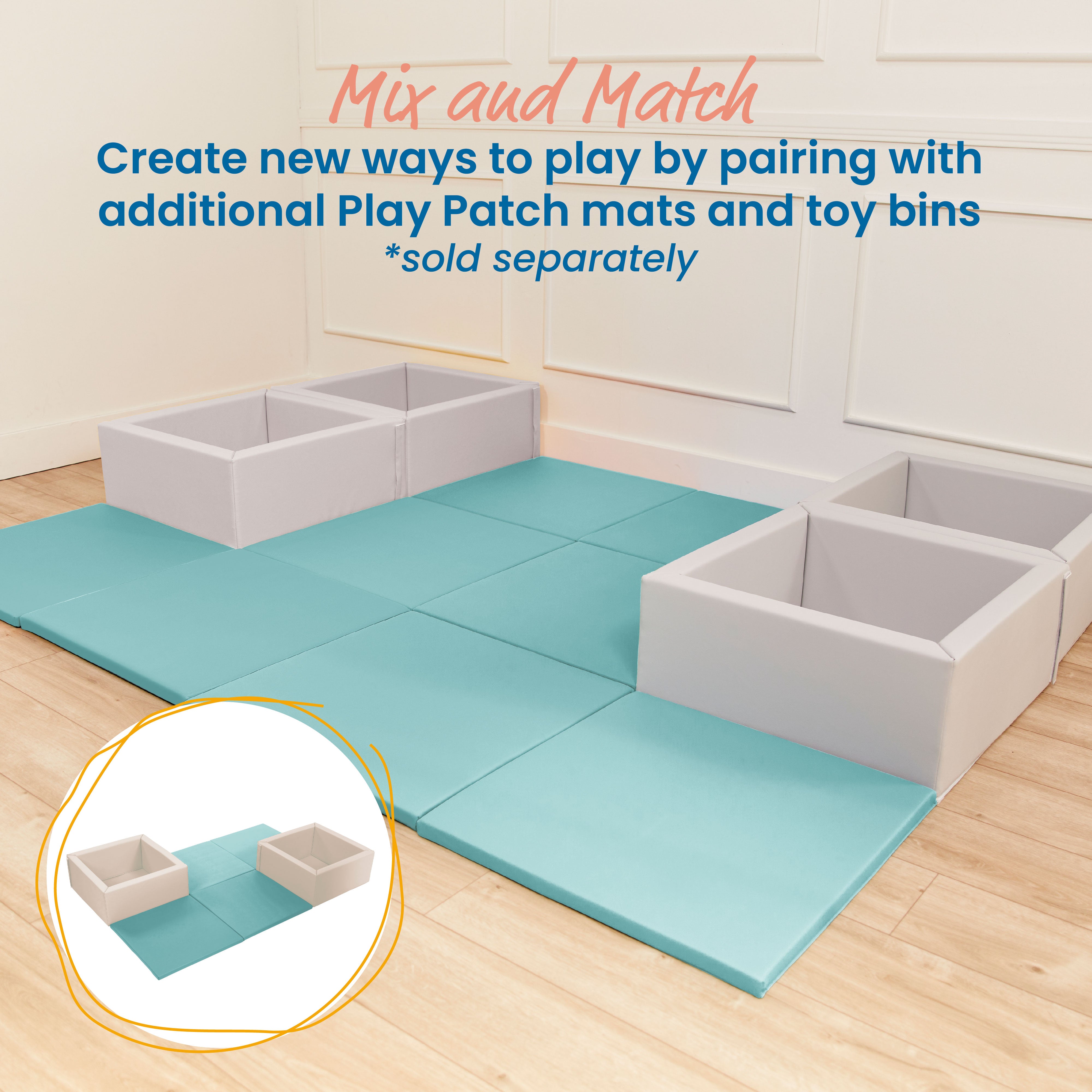 Play Patch Activity Mat Squares, 4-Pack