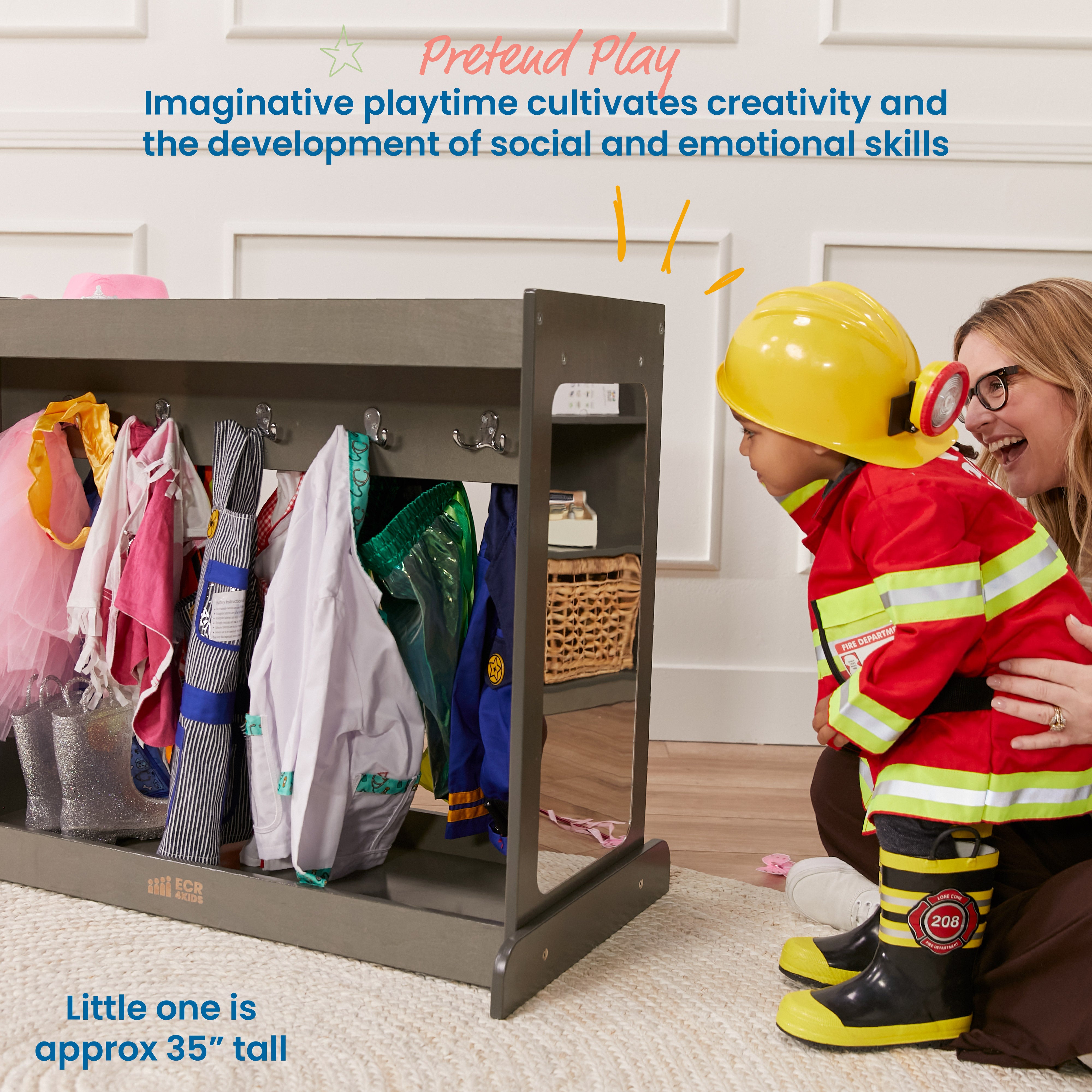 Streamline Toddler Dress-Up Island