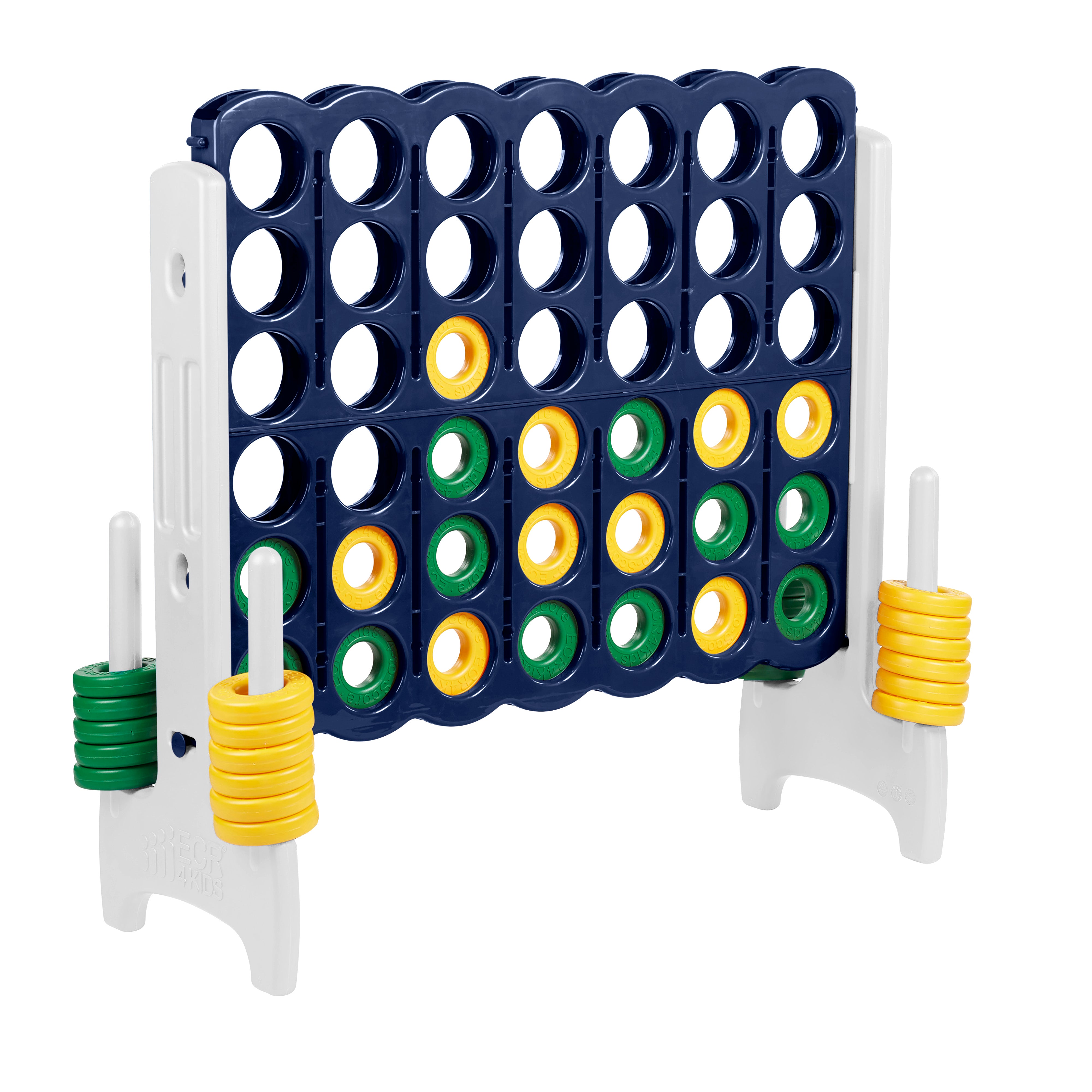 Jumbo 4-To-Score Giant Game with 42 Rings and Reset Sliders