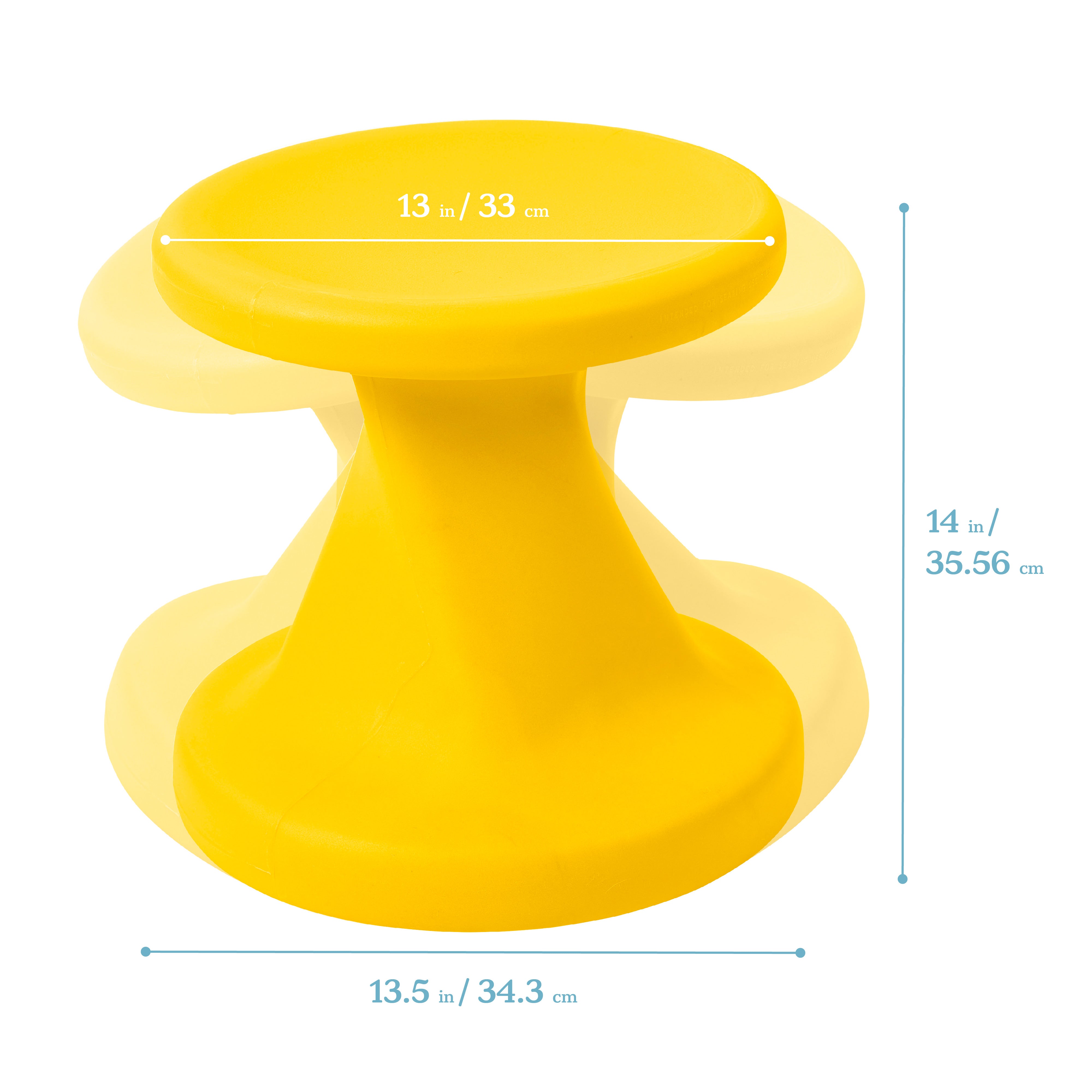 Twist Wobble Stool, 14in Seat Height