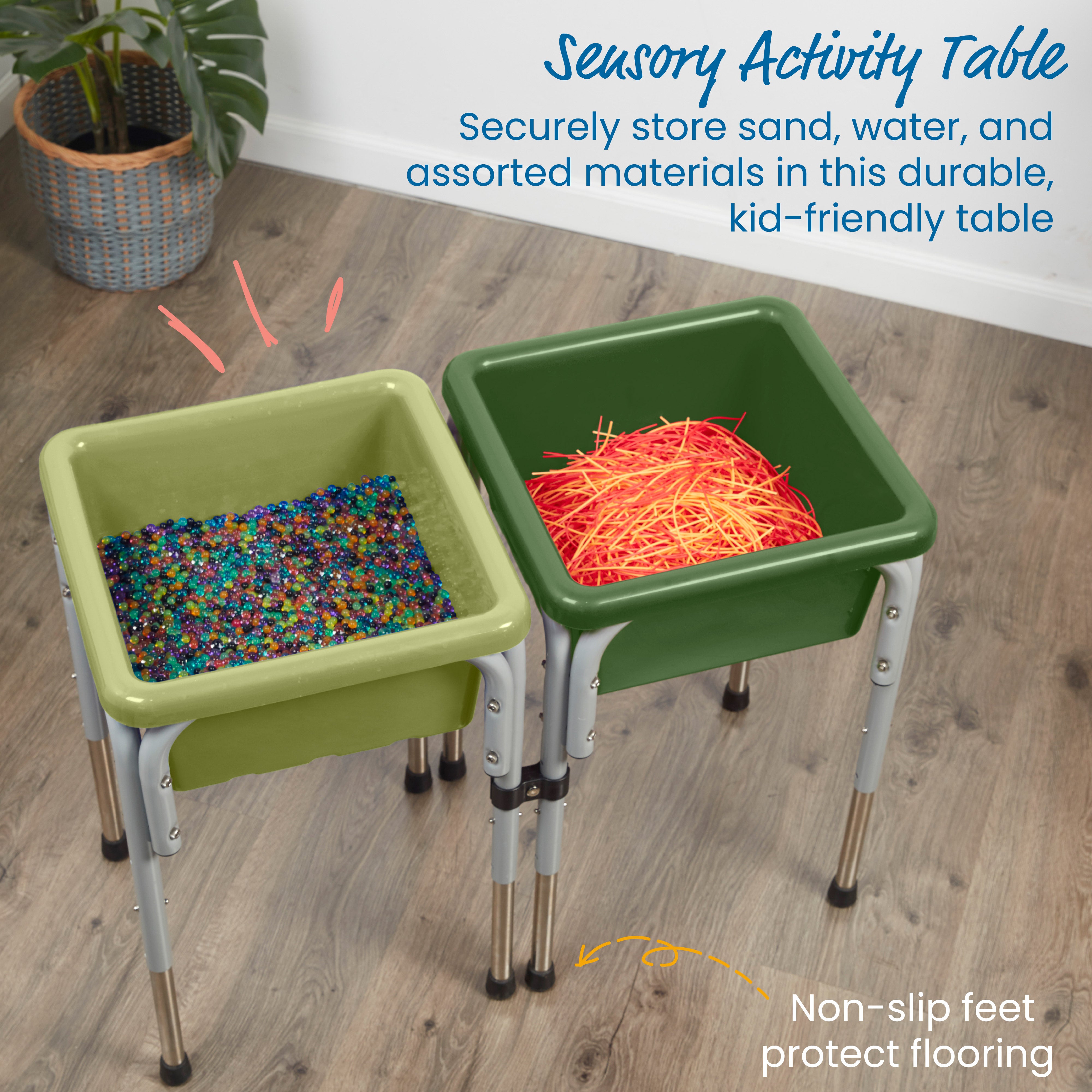 2-Station Sand and Water Adjustable Play Table