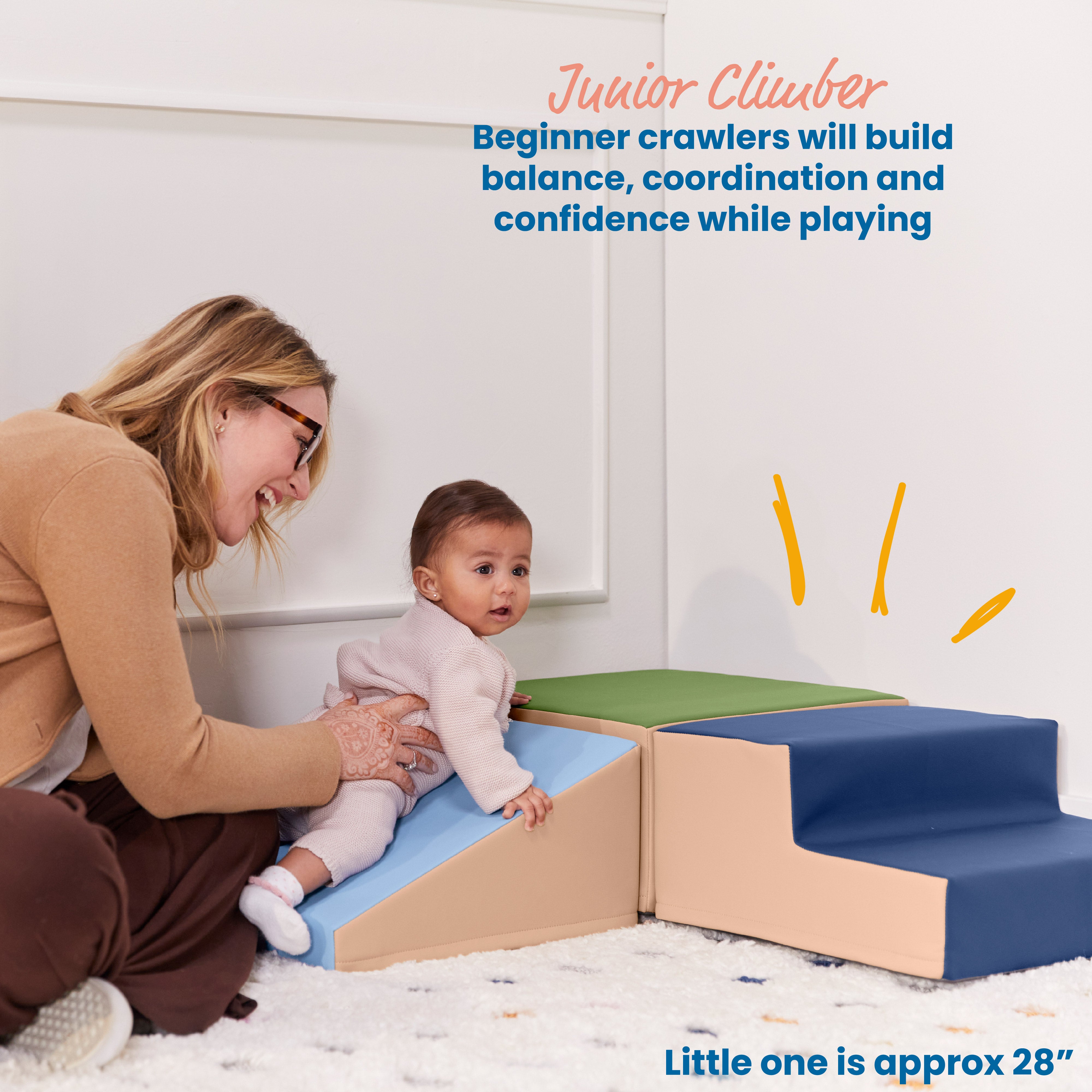 Junior Little Me Crawl and Slide Wall Climber, 3-Piece