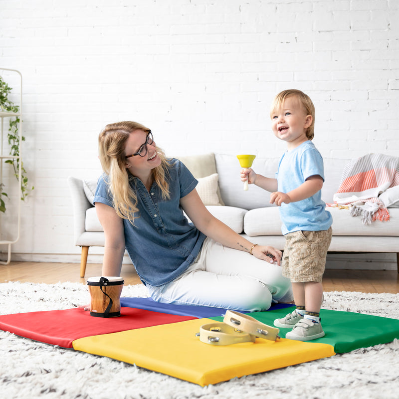 Fold-N-Go Activity Mat and Toddler Foam Block Playset