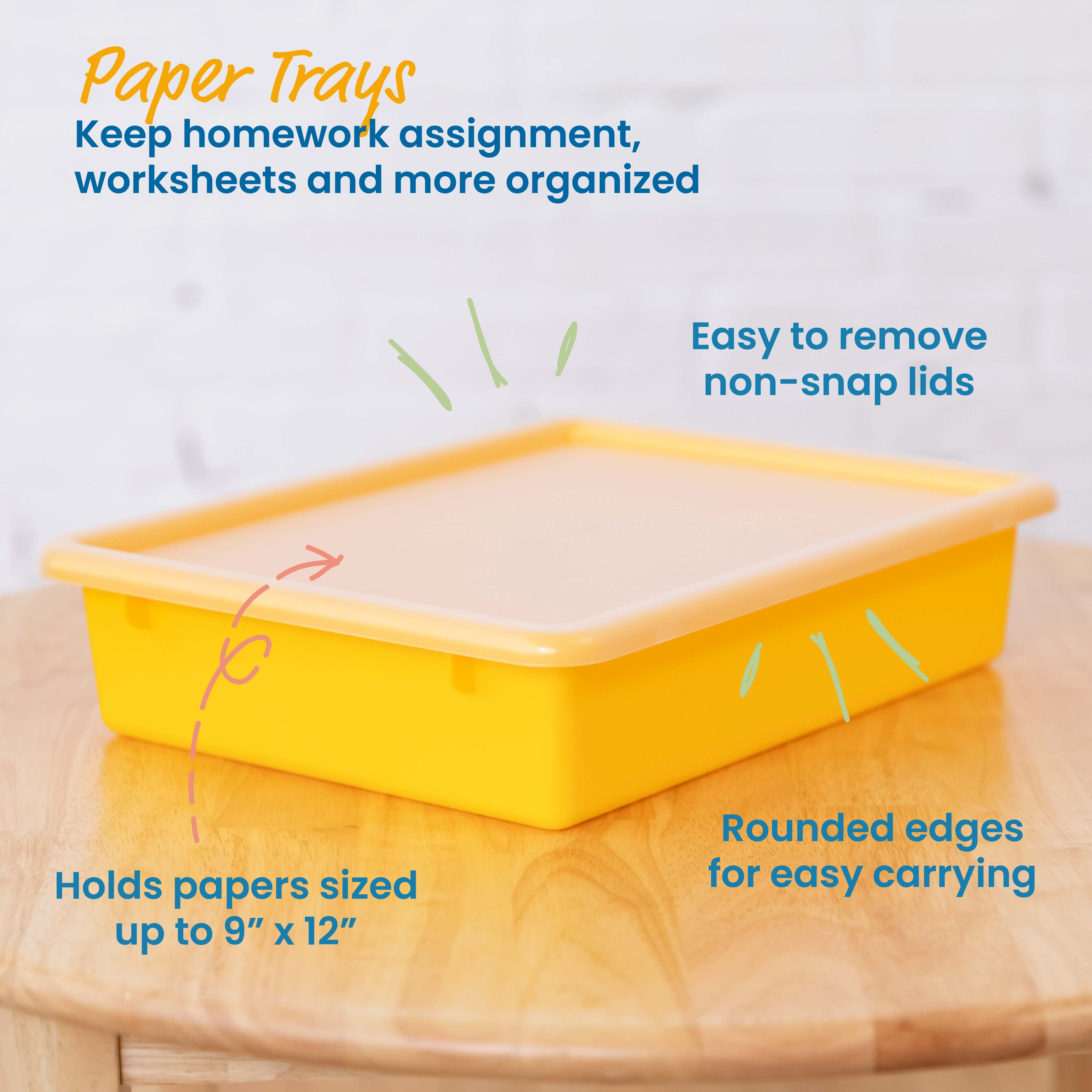 Letter Size Tray with Lid, 10-Piece