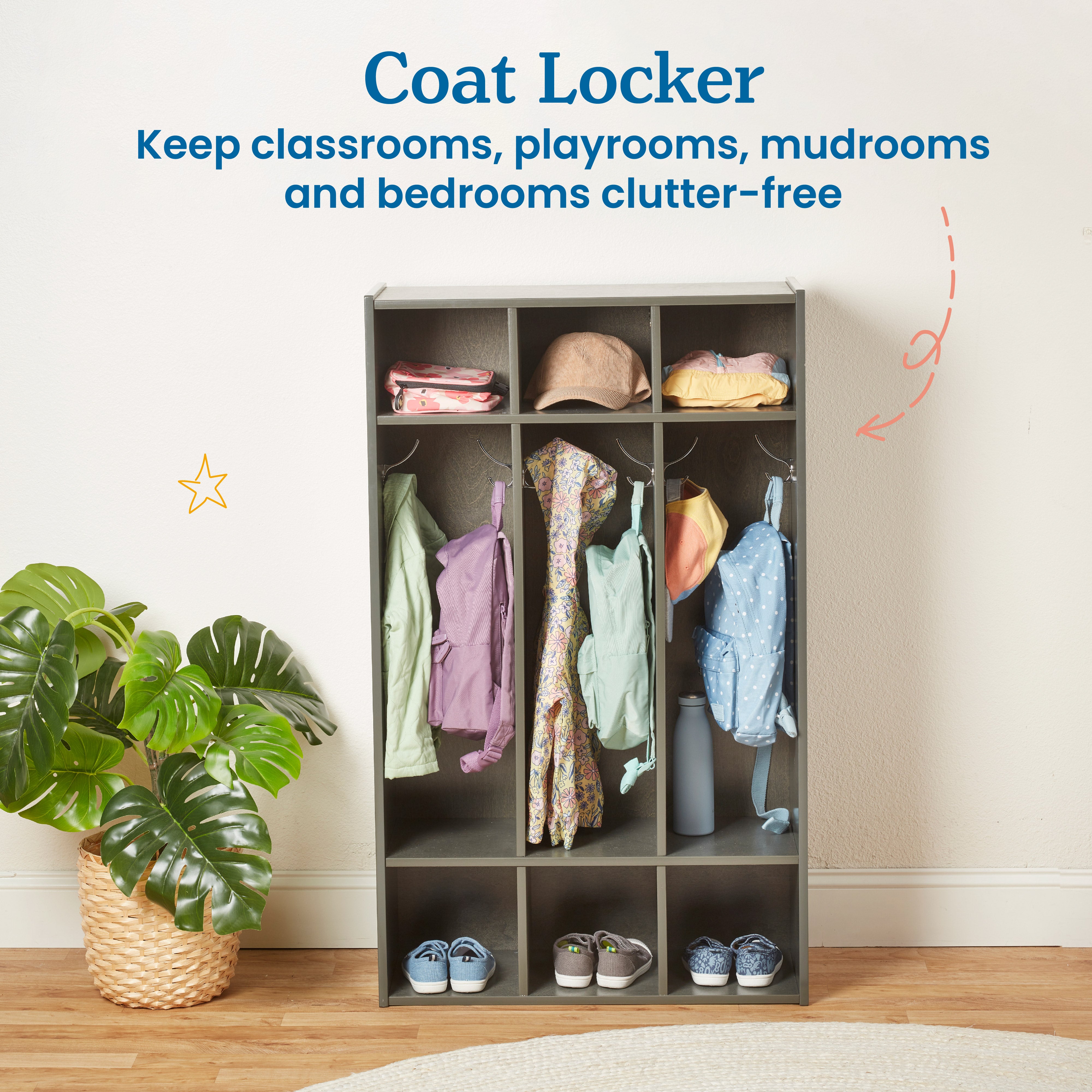 Streamline 3-Section Coat Locker
