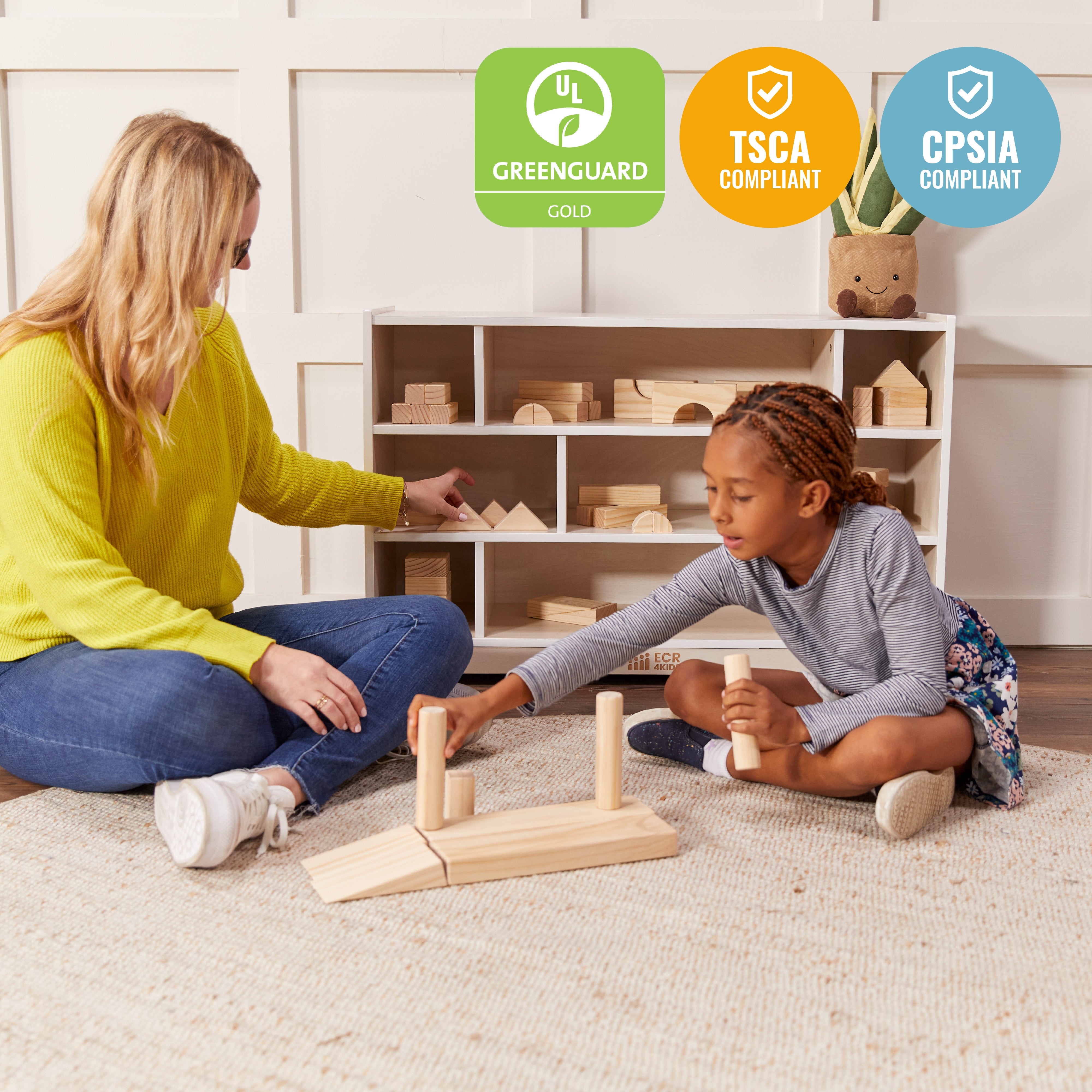 Mobile Block Storage Cart, Medium