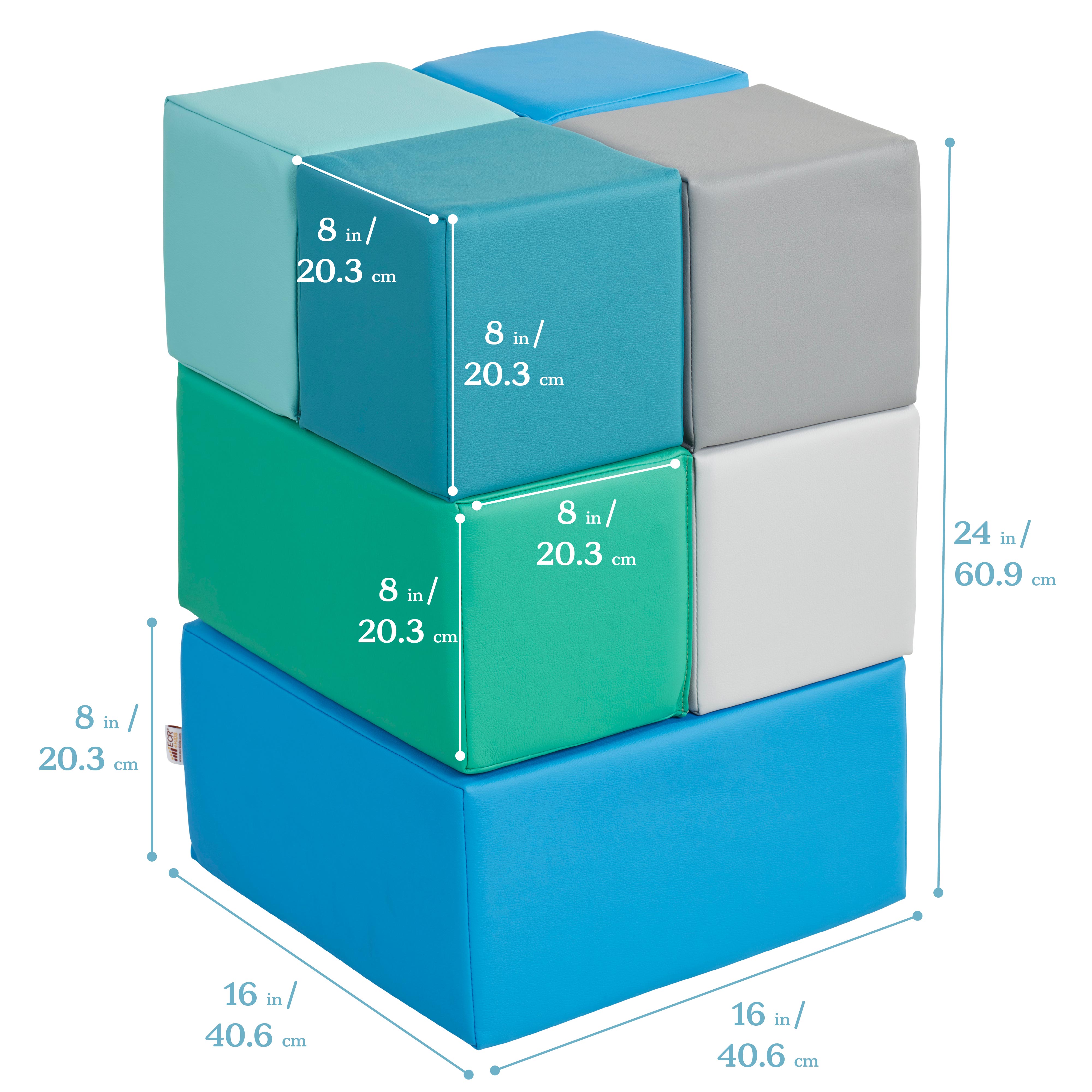 Big Foam Building Blocks, 7-Piece