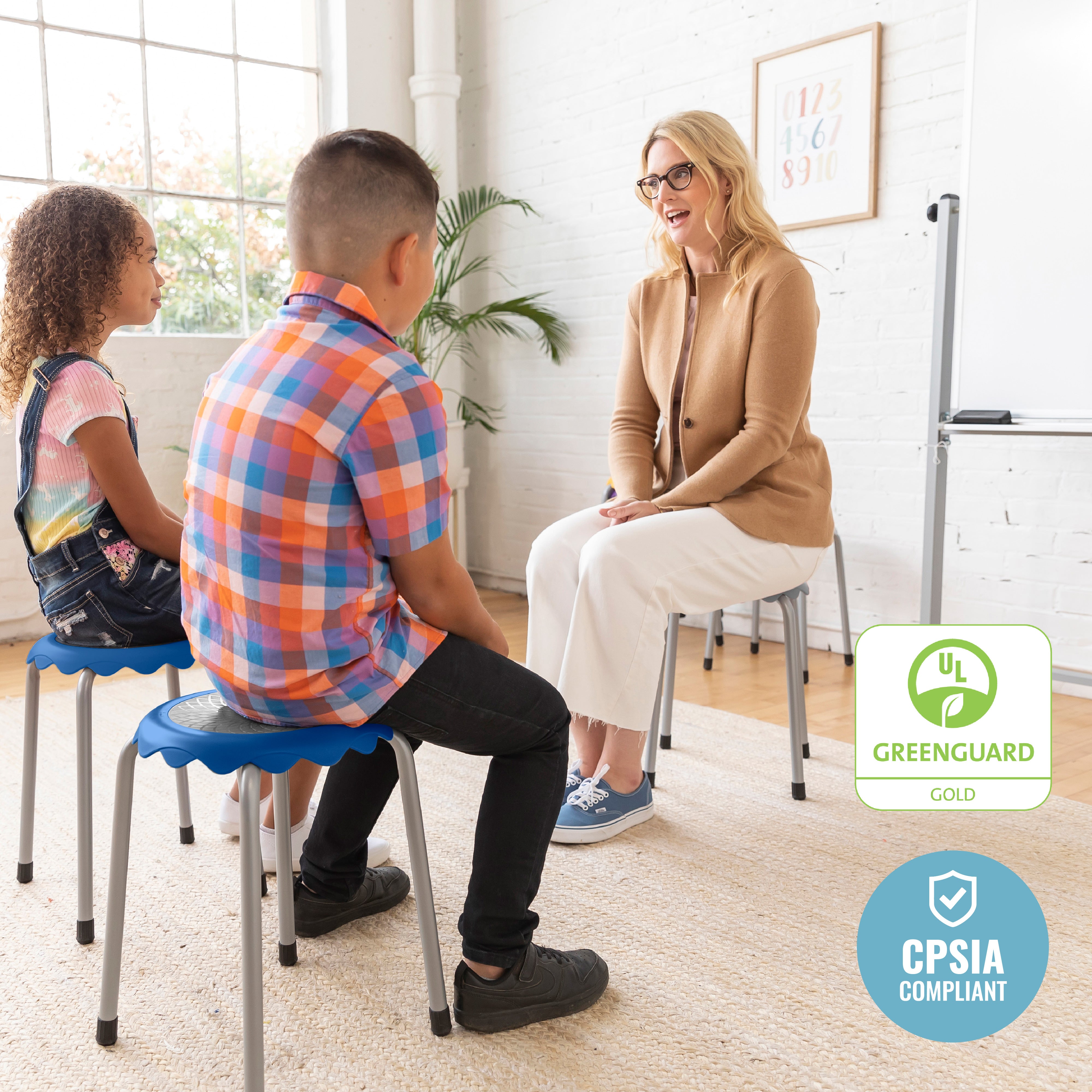 Daisy Stackable Stool Set, 8-Piece