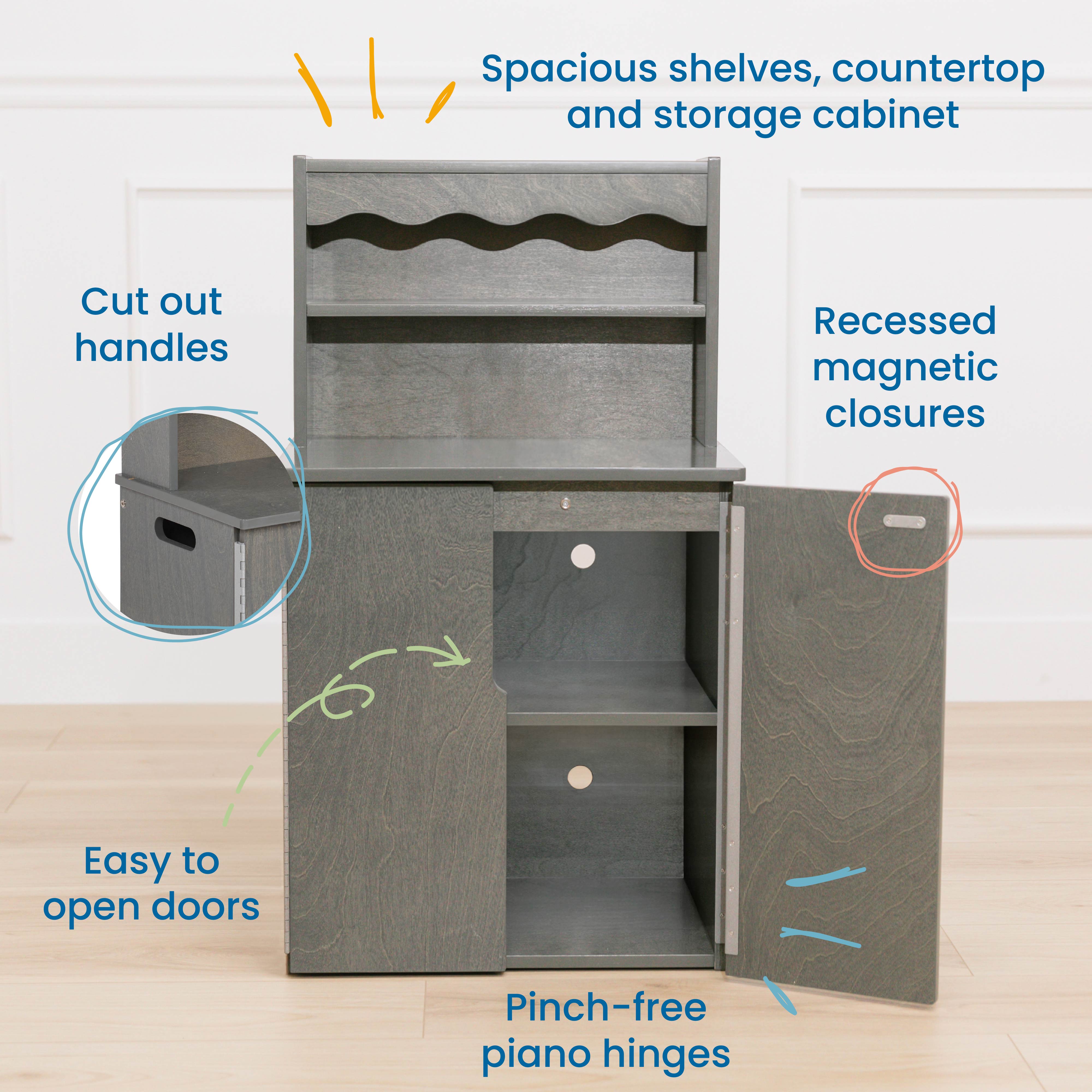 Play Kitchen Storage Cupboard