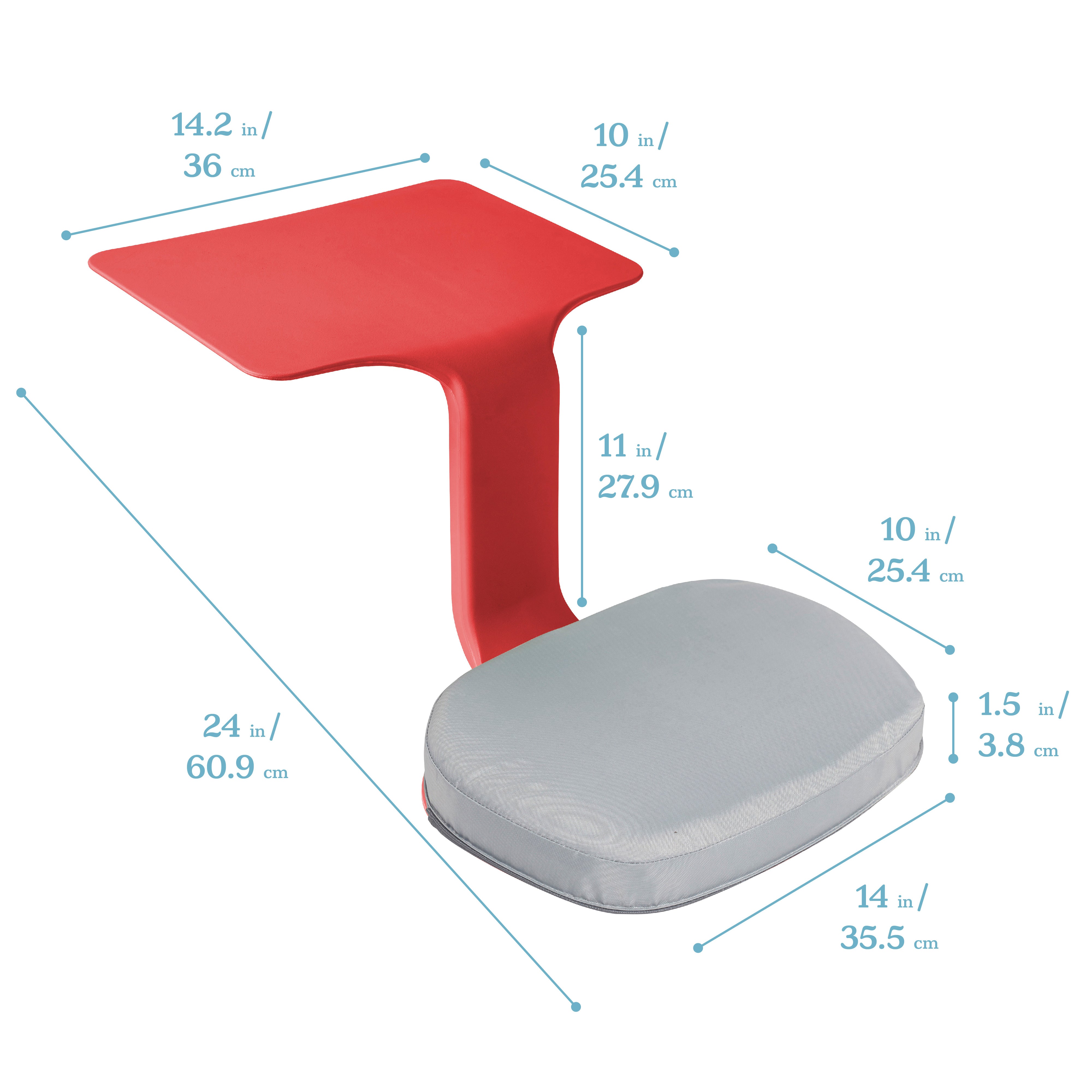 The Surf Portable Lap Desk with Cushion, 10-Piece